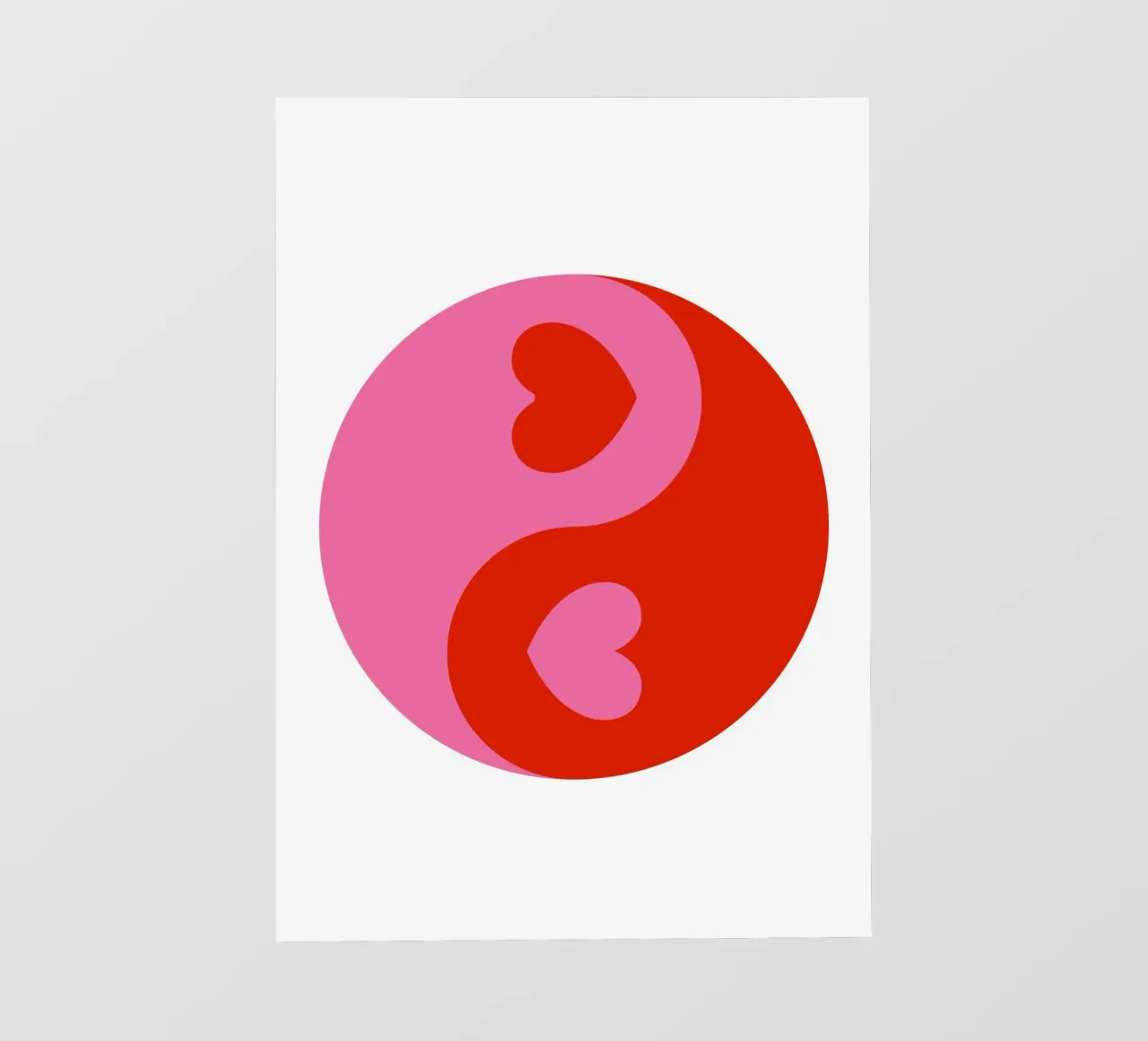 Cuori Ying Yang pellicola backlit da pdigitalprints