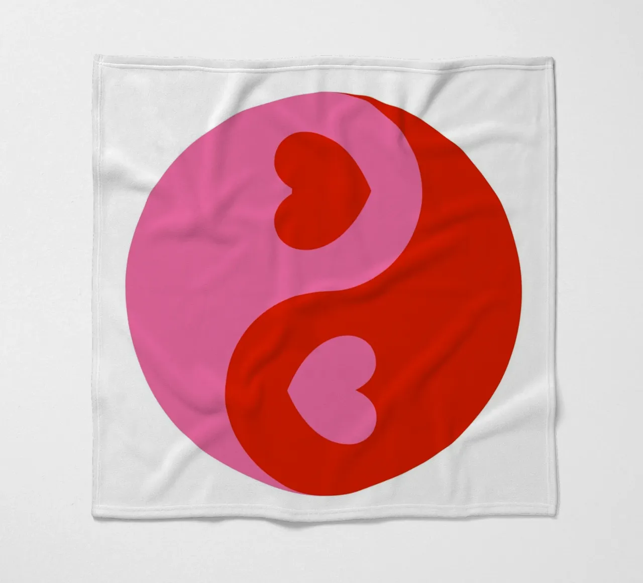 Cuori Ying Yang coperta in pile da pdigitalprints