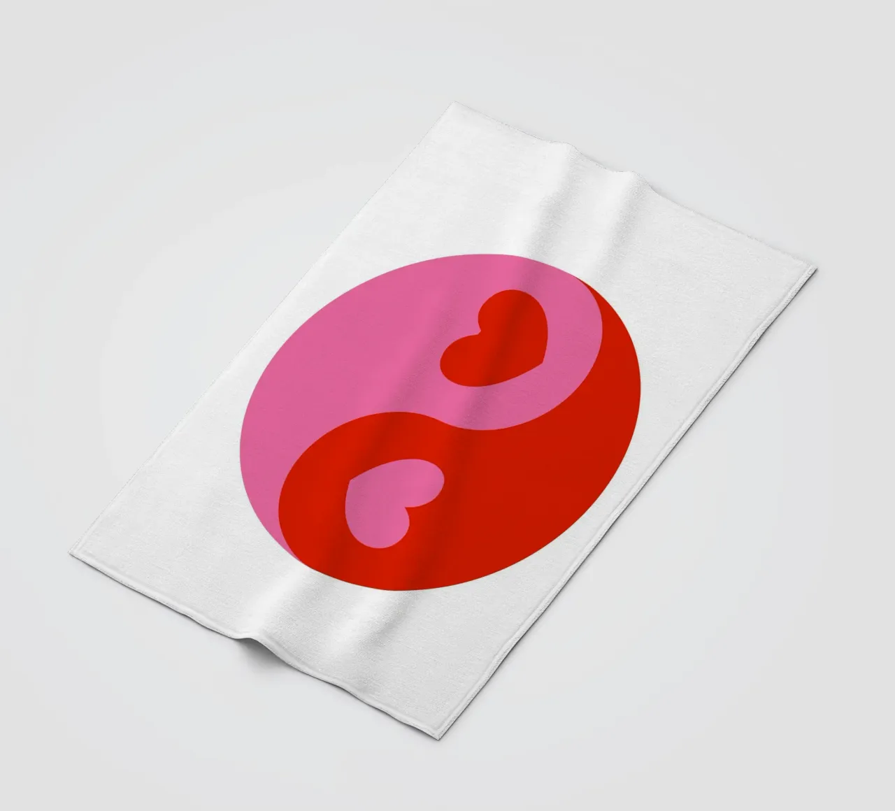 Cuori Ying Yang coperta in pile da pdigitalprints