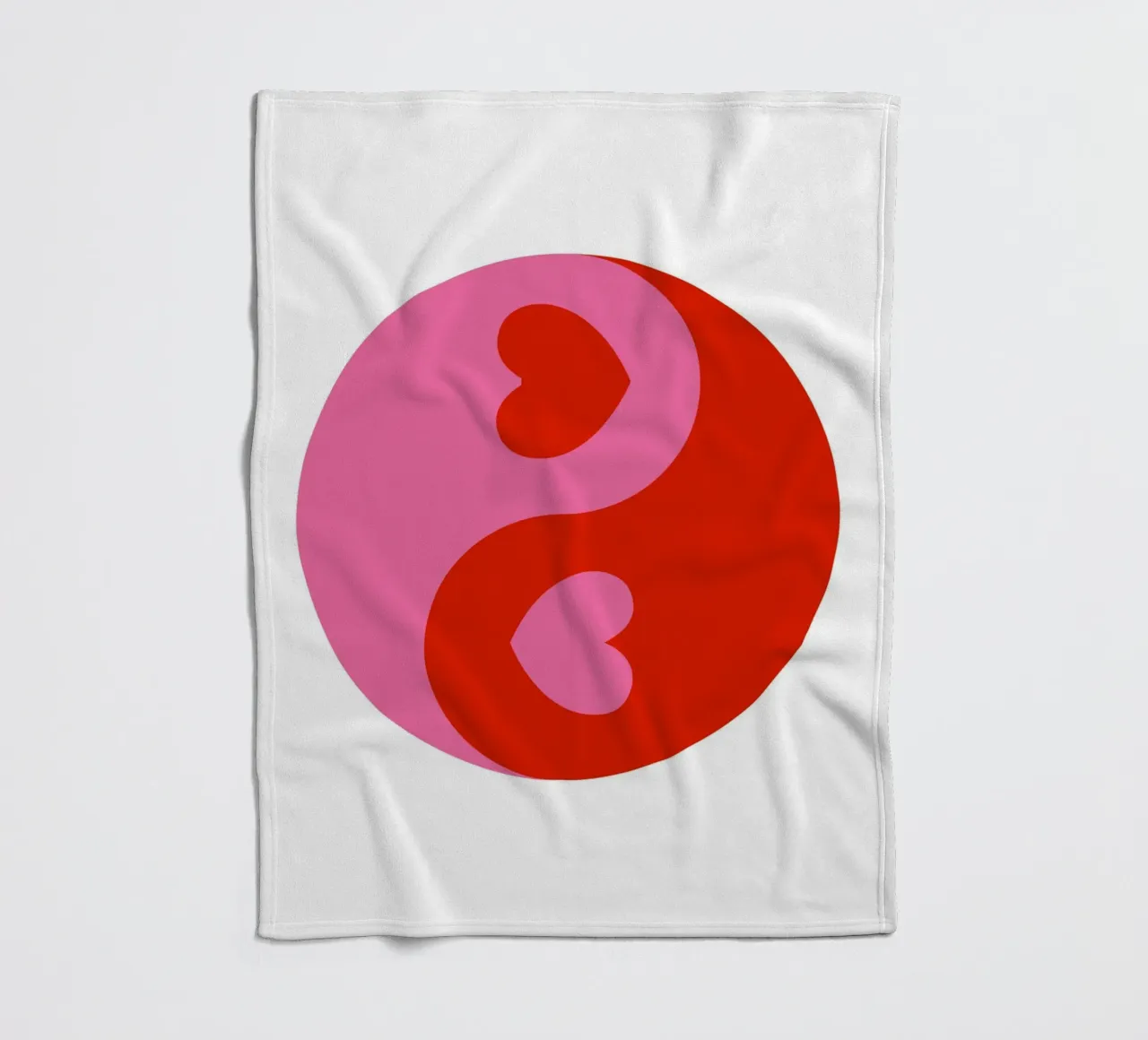 Cuori Ying Yang coperta in pile da pdigitalprints