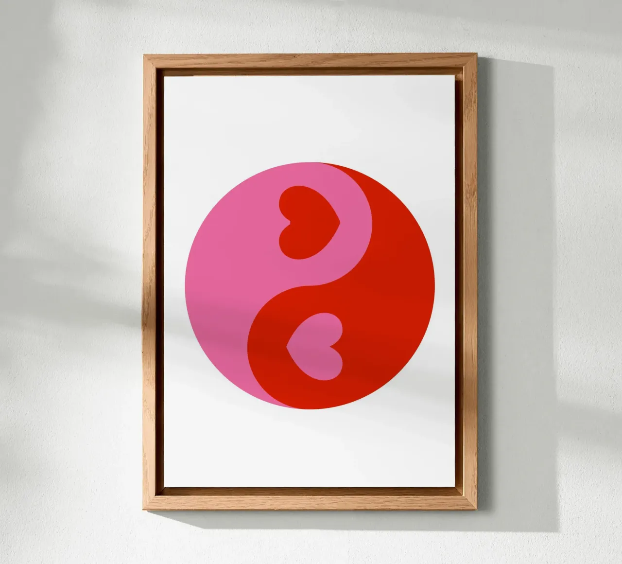 Cuori Ying Yang alluminio dibond da pdigitalprints