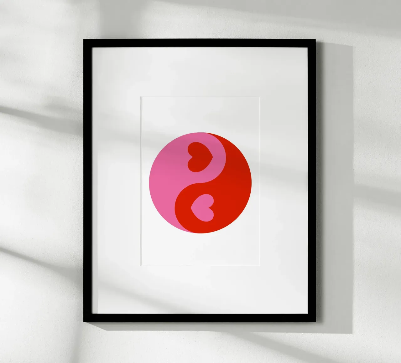 Cuori Ying Yang poster da pdigitalprints