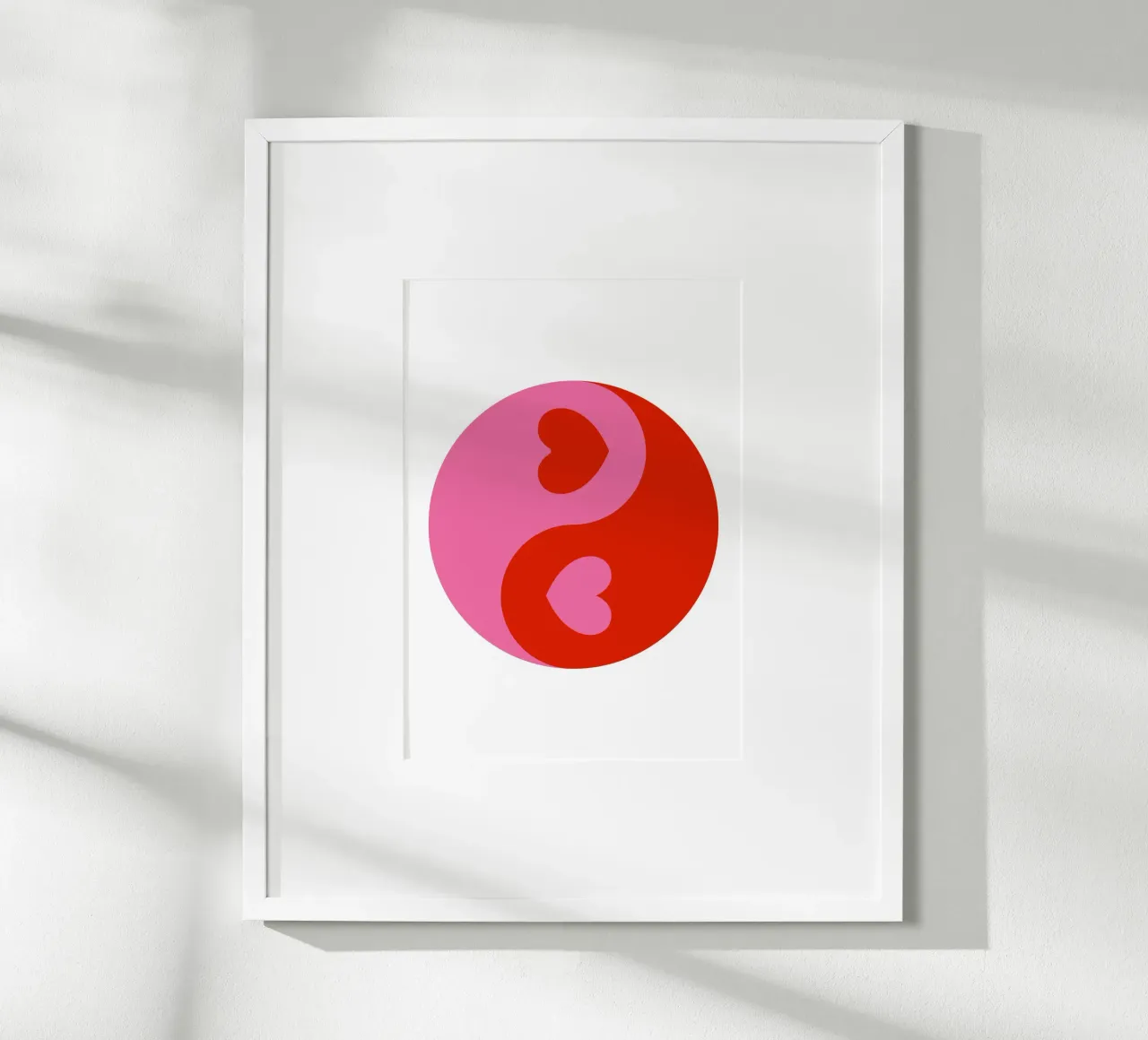 Cuori Ying Yang poster da pdigitalprints