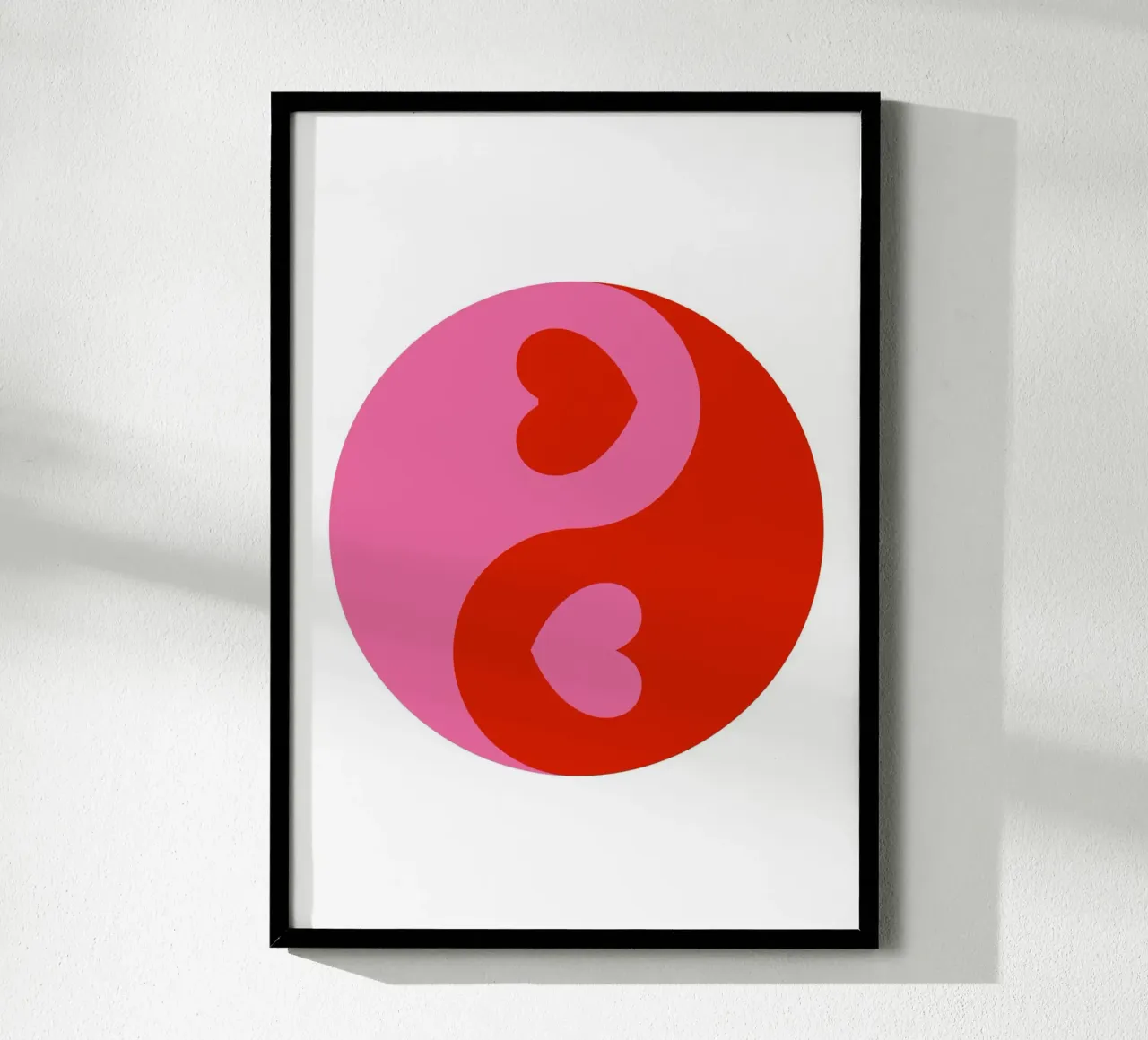 Cuori Ying Yang poster da pdigitalprints
