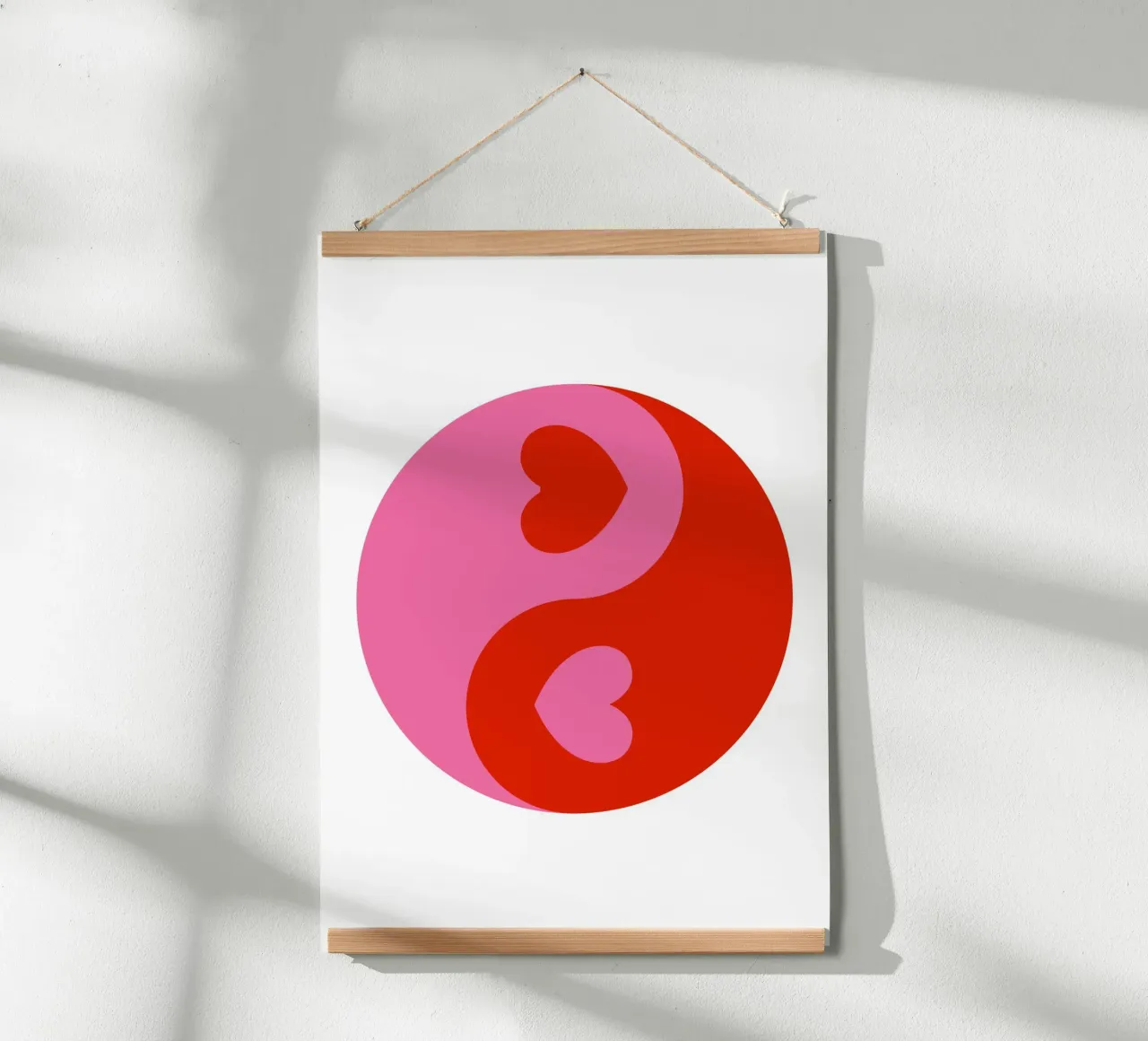 Cuori Ying Yang poster da pdigitalprints