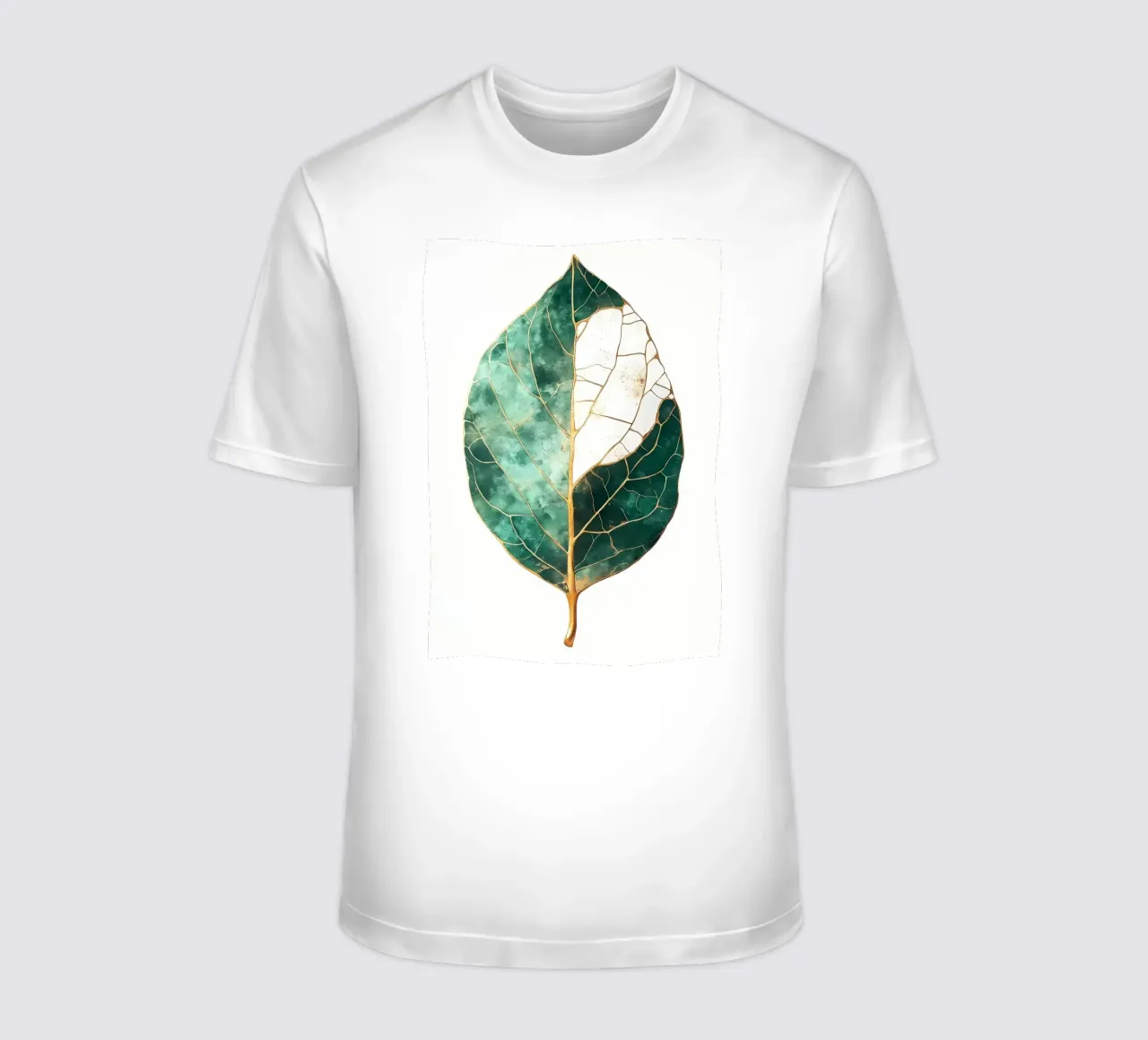 Acquerello a foglia d'oro t-shirt da Ginnery