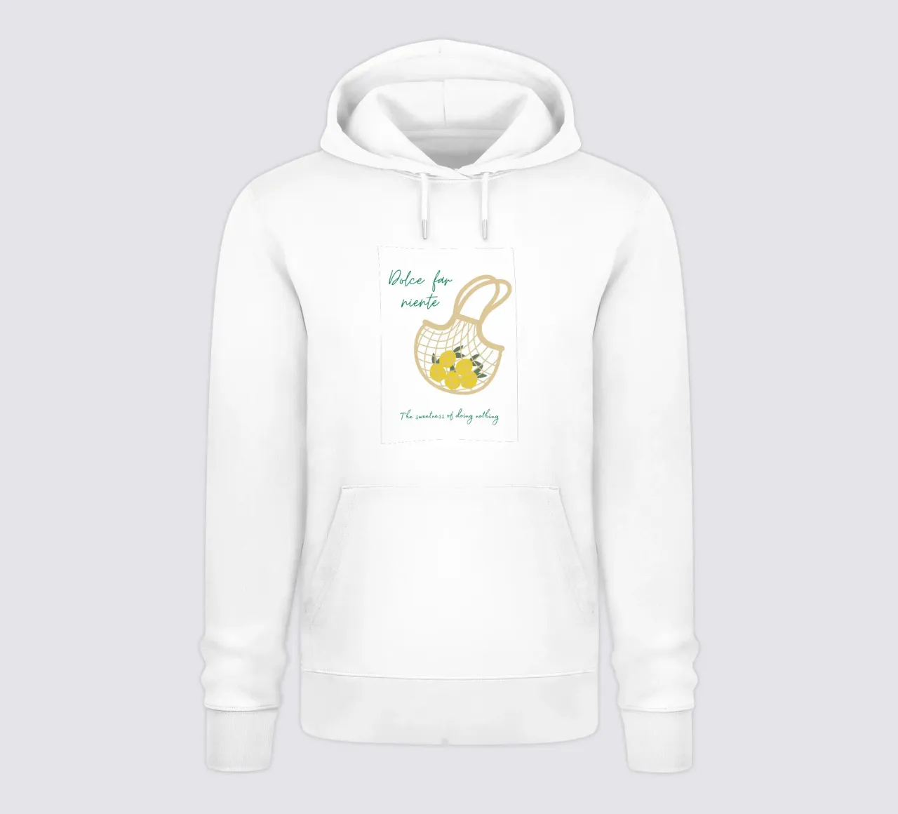 Dolce far niente felpa con cappuccio da pdigitalprints