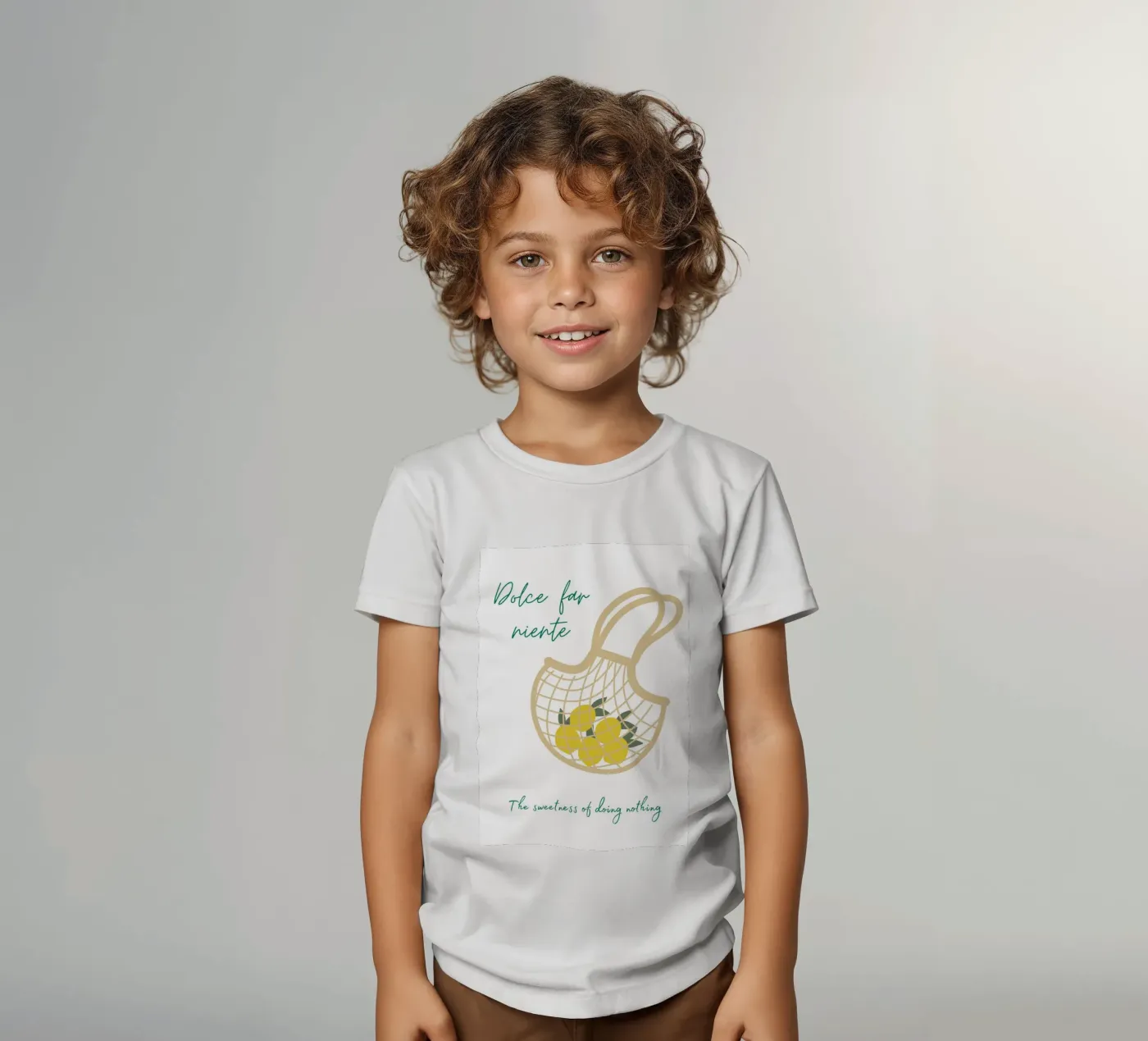Dolce far niente t-shirt bambini da pdigitalprints