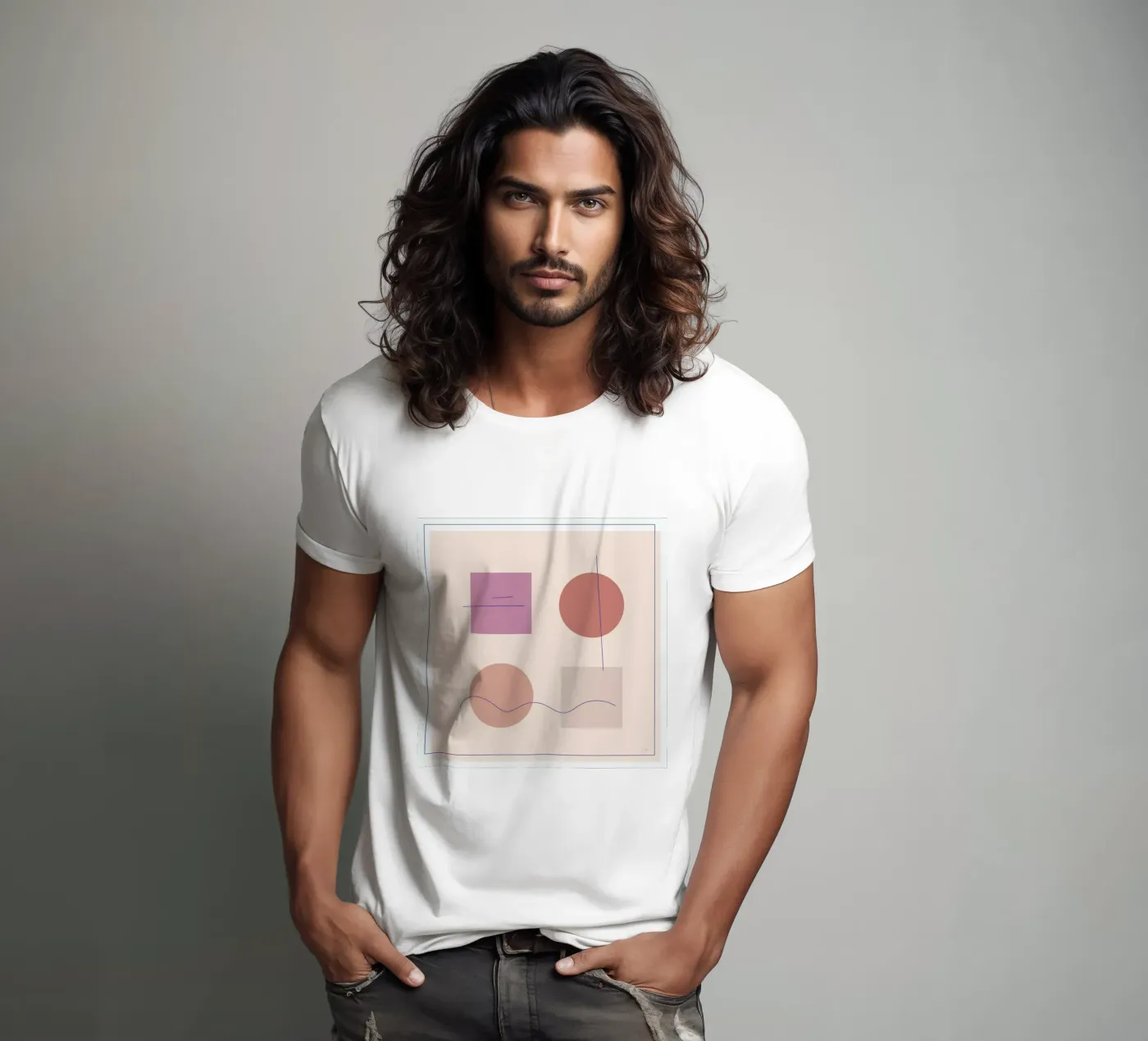 Square t-shirt da Linda Gobeta