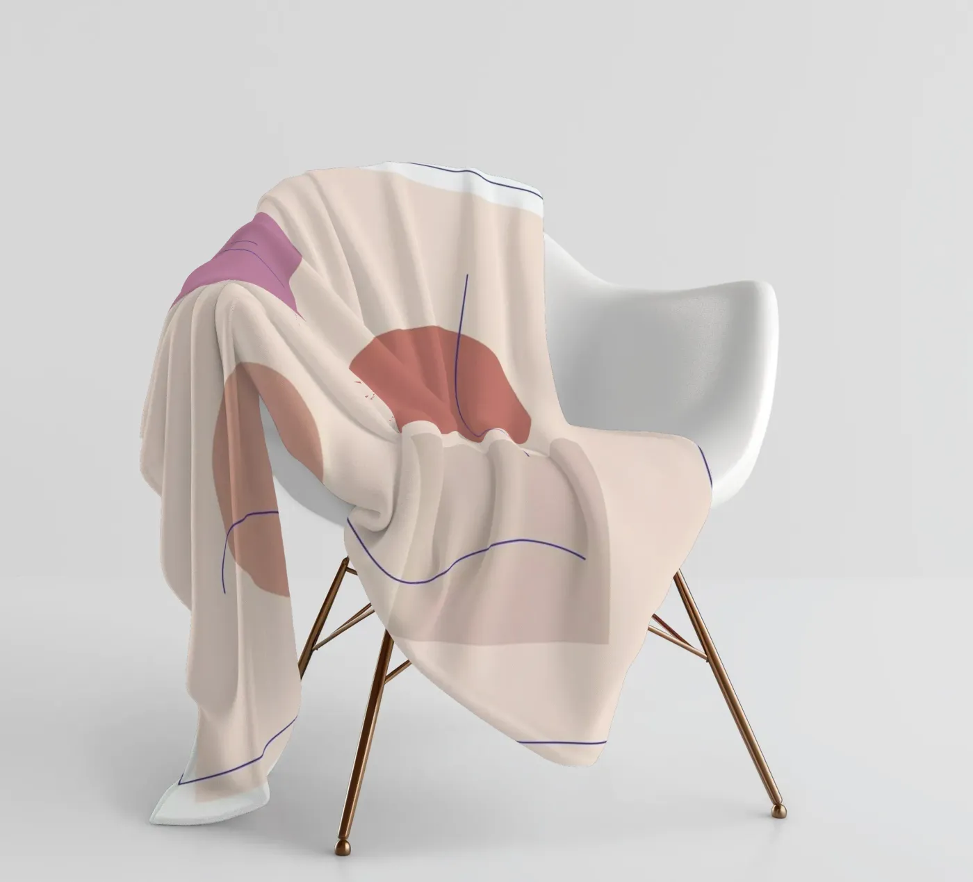 Square plaid polaire de Linda Gobeta