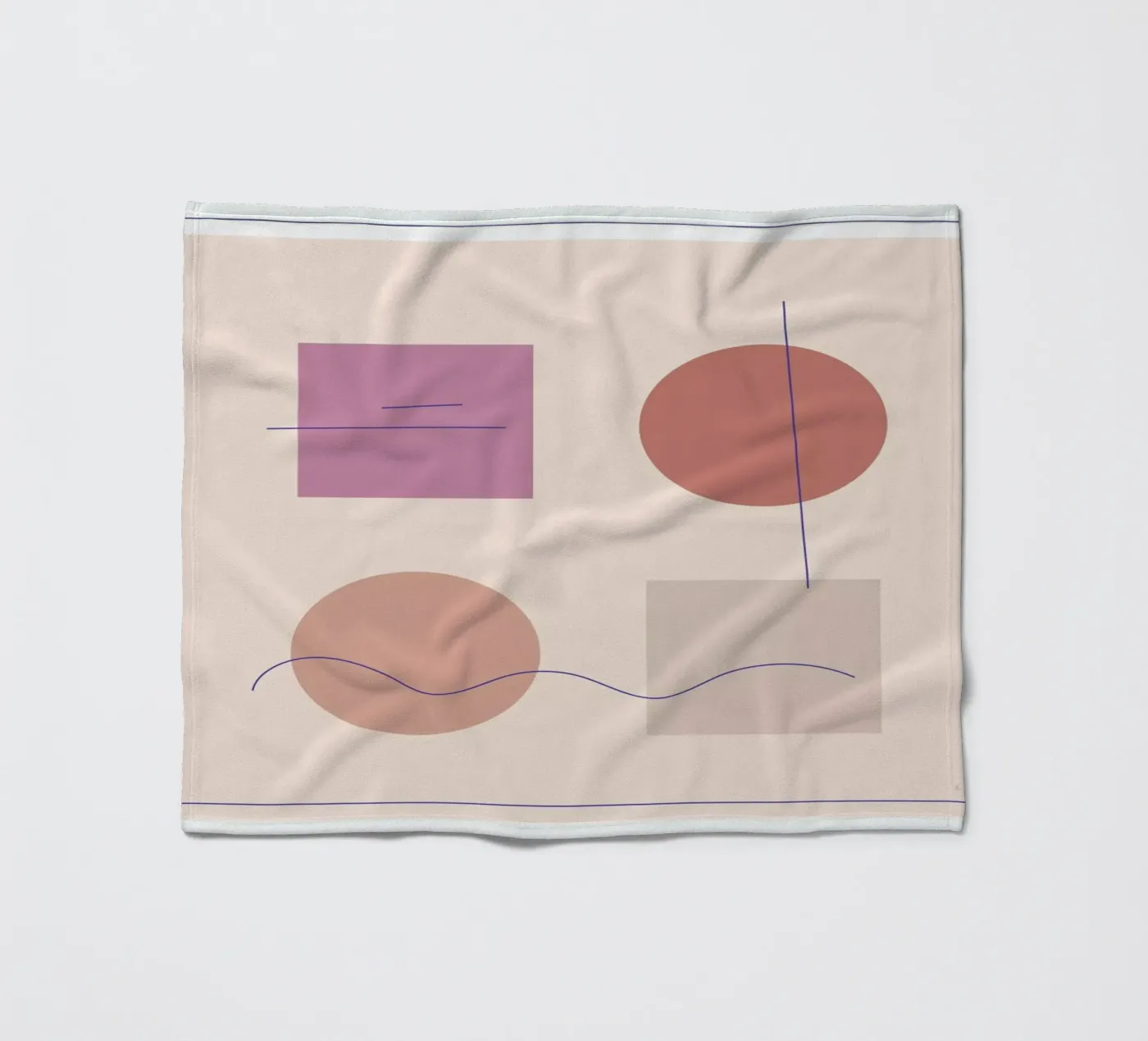 Square plaid polaire de Linda Gobeta