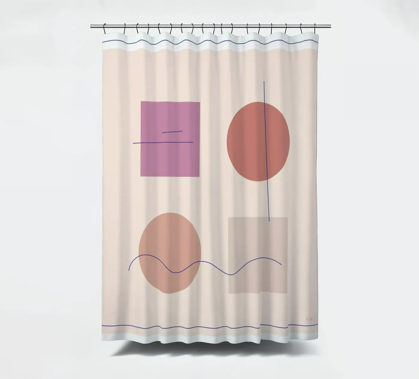 Square Duschvorhang von Linda Gobeta