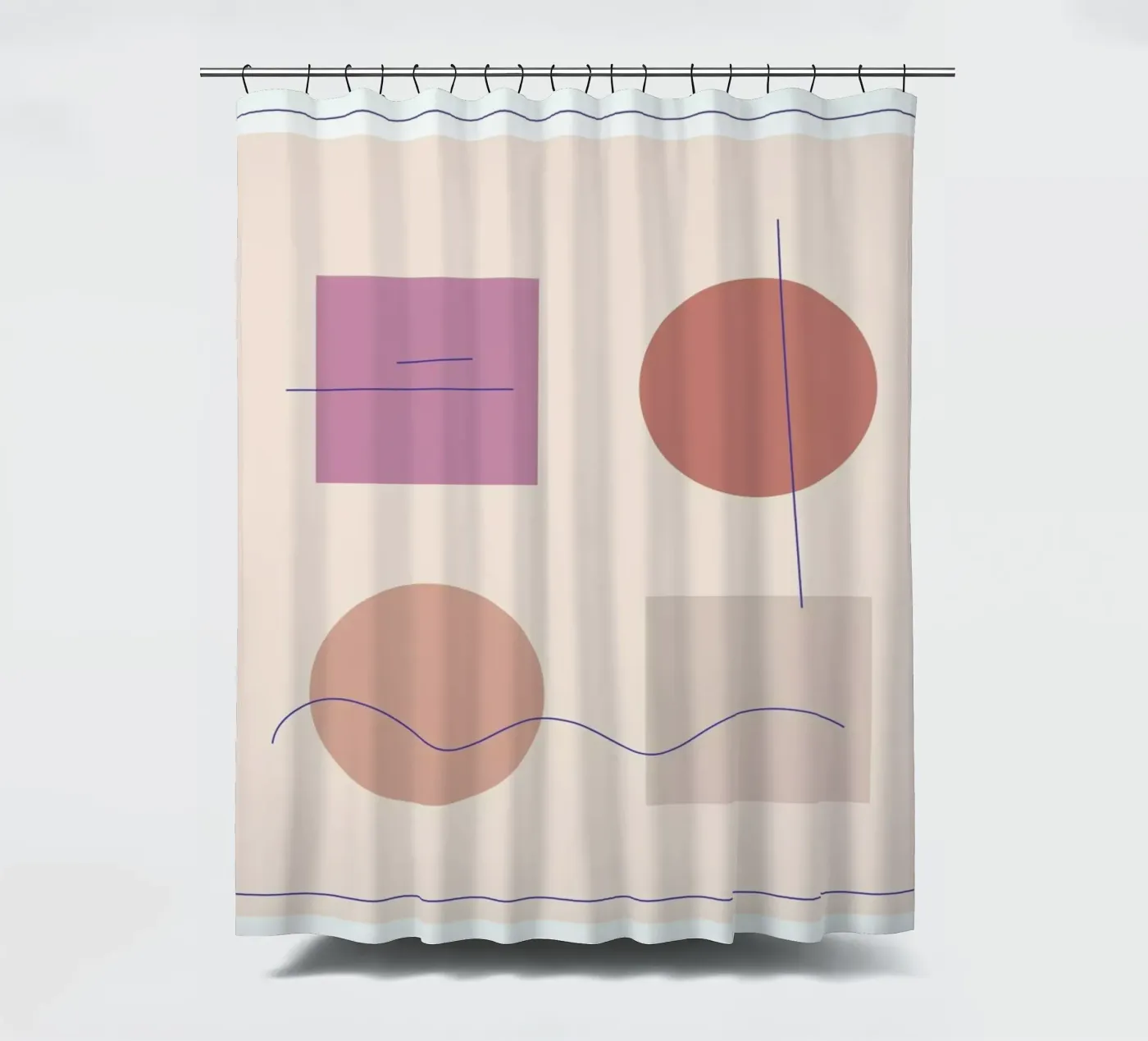 Square Duschvorhang von Linda Gobeta