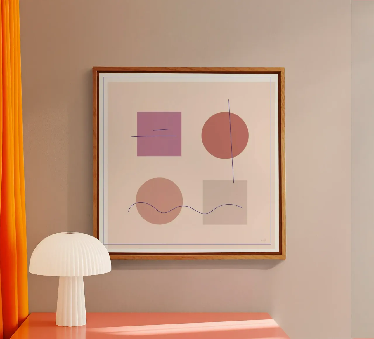 Square Acryl-Glas von Linda Gobeta