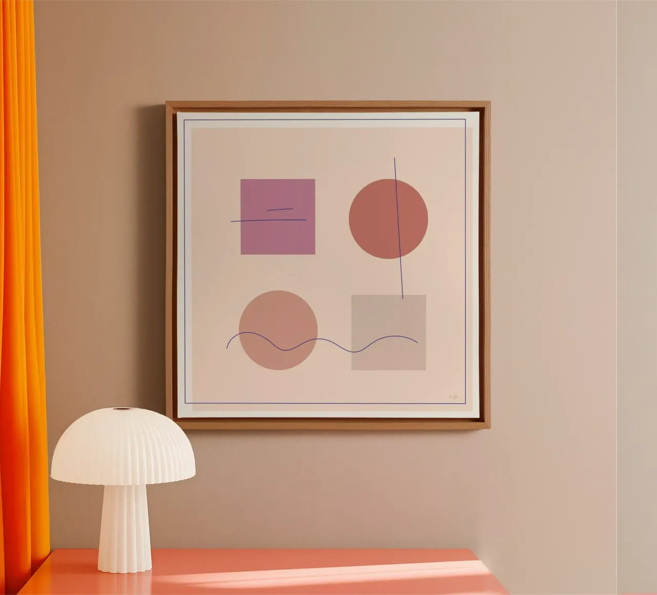 Square canvas van Linda Gobeta