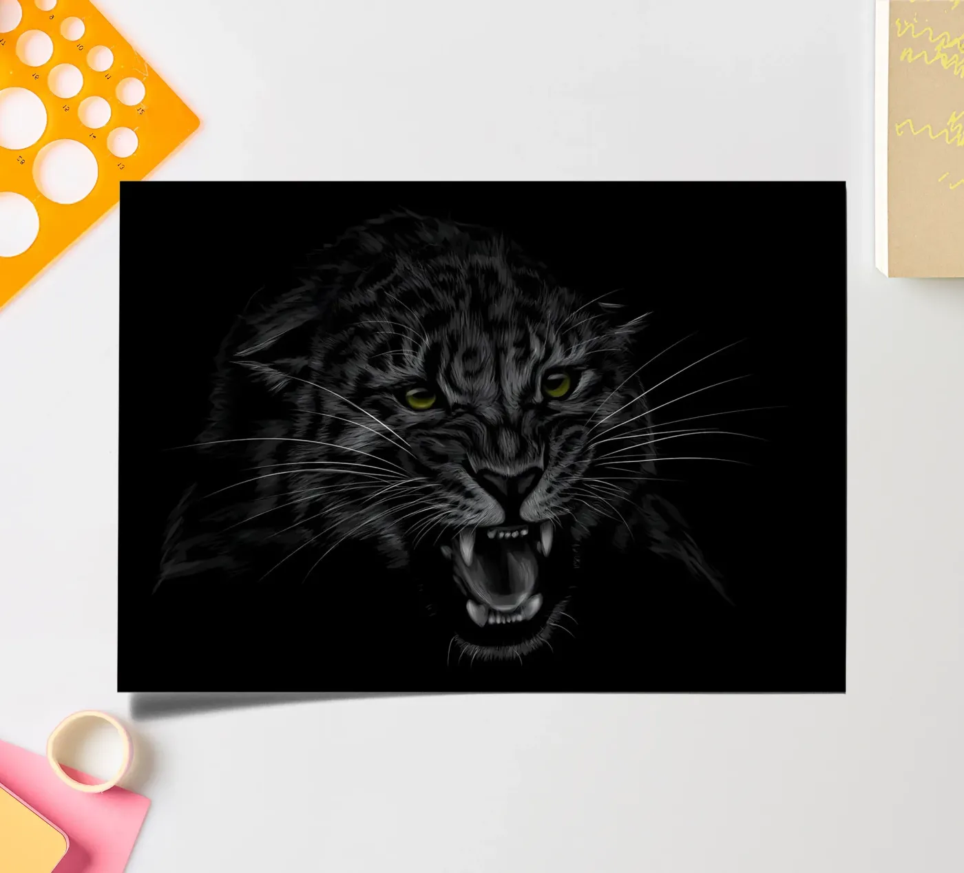 Leopard Stickerbogen von Delaplane