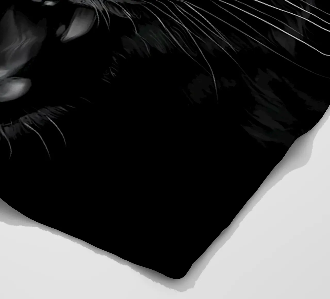 Leopard fleece blanket by Delaplane