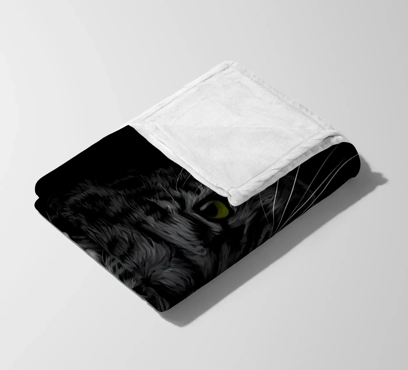 Leopard fleece blanket by Delaplane
