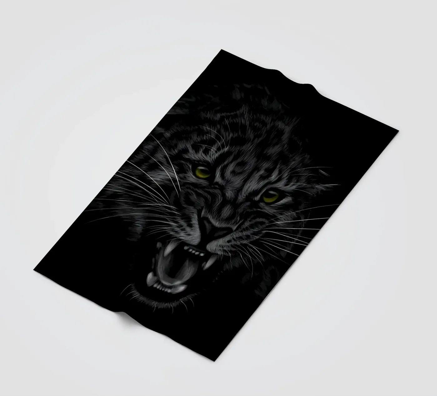 Leopard fleece blanket by Delaplane