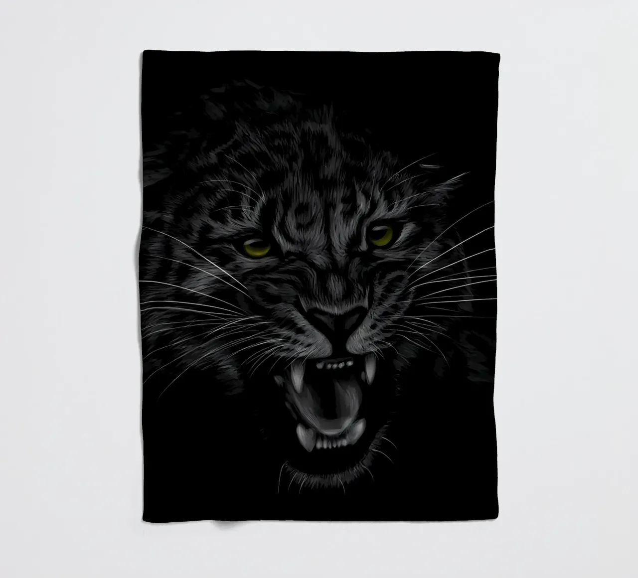 Leopard fleece blanket by Delaplane