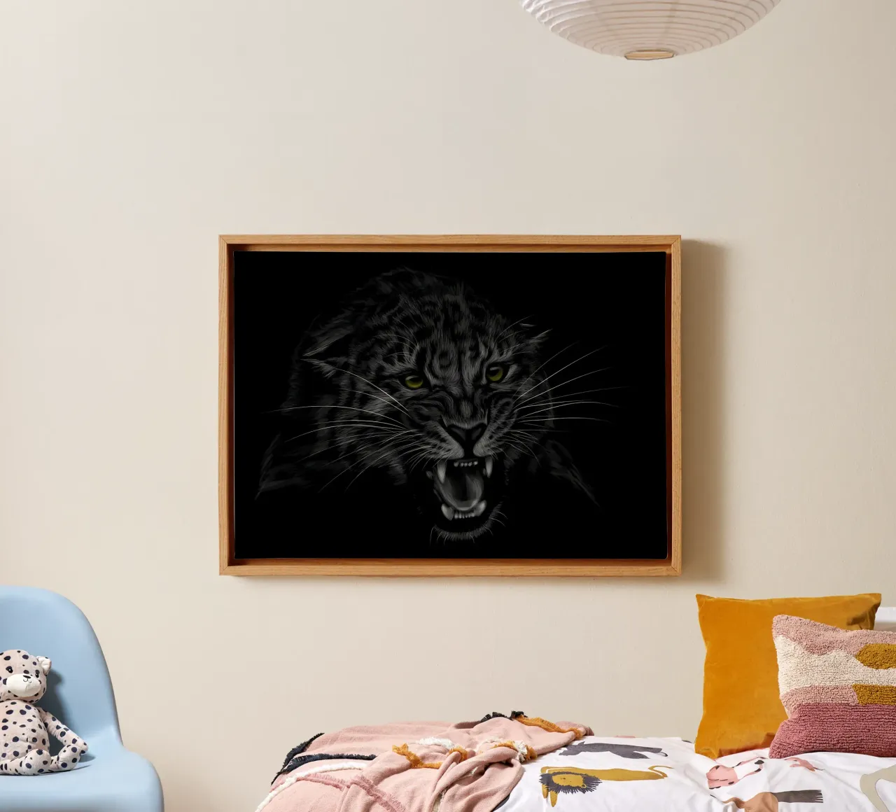 Leopard canvas by Delaplane