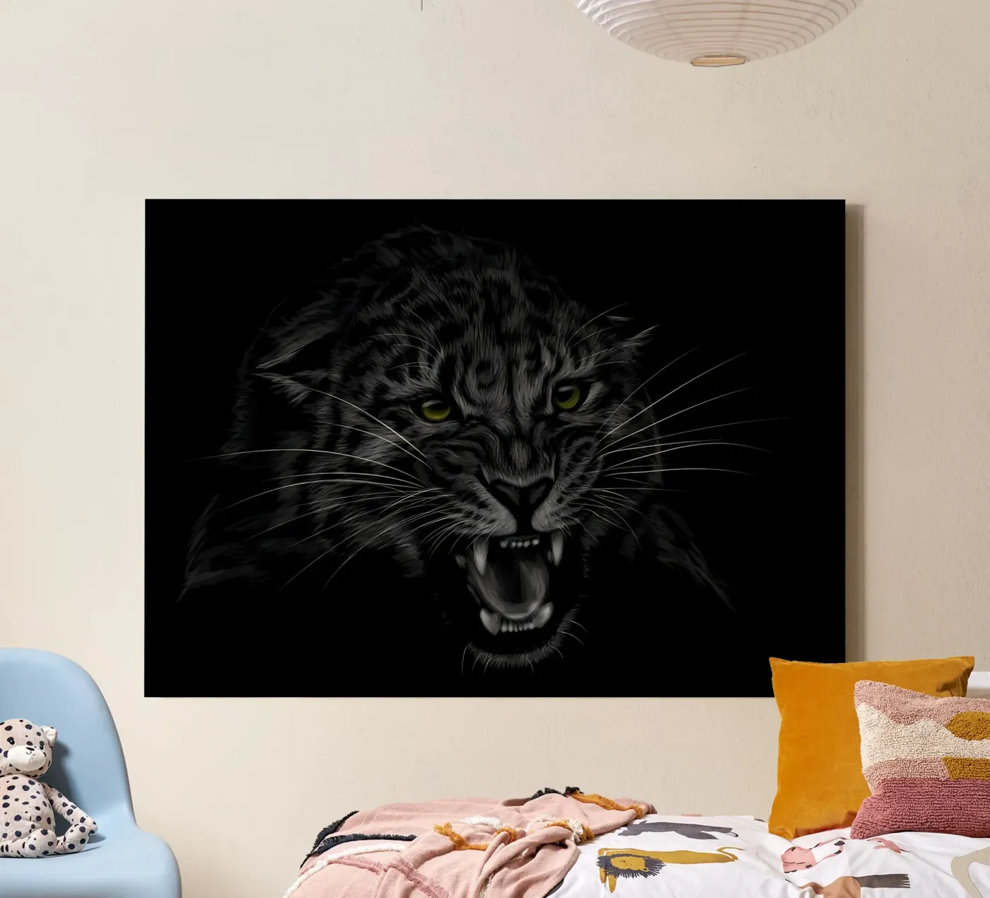 Leopard Leinwand von Delaplane