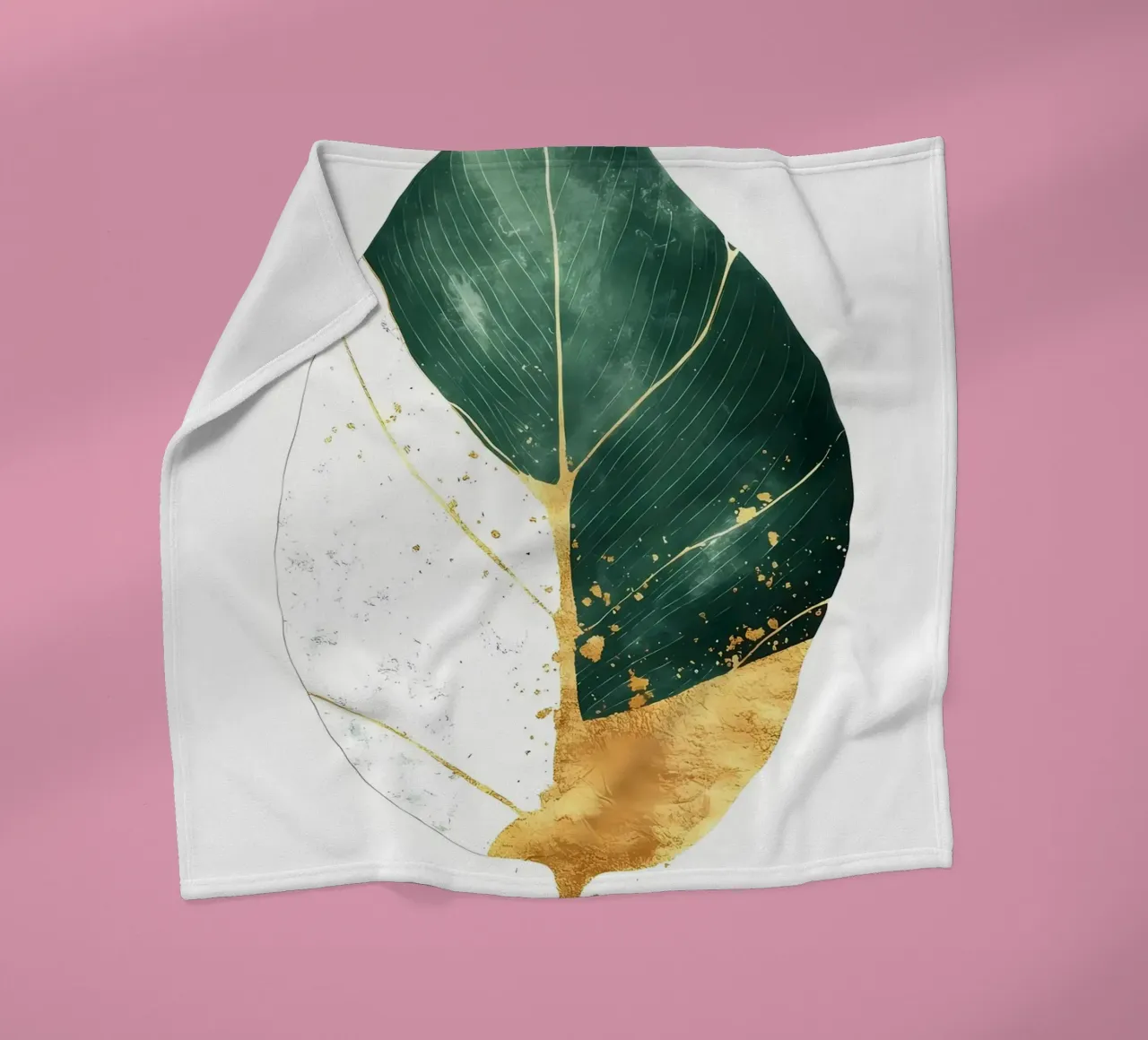 Acquerello a foglia d'oro coperta in pile da Ginnery