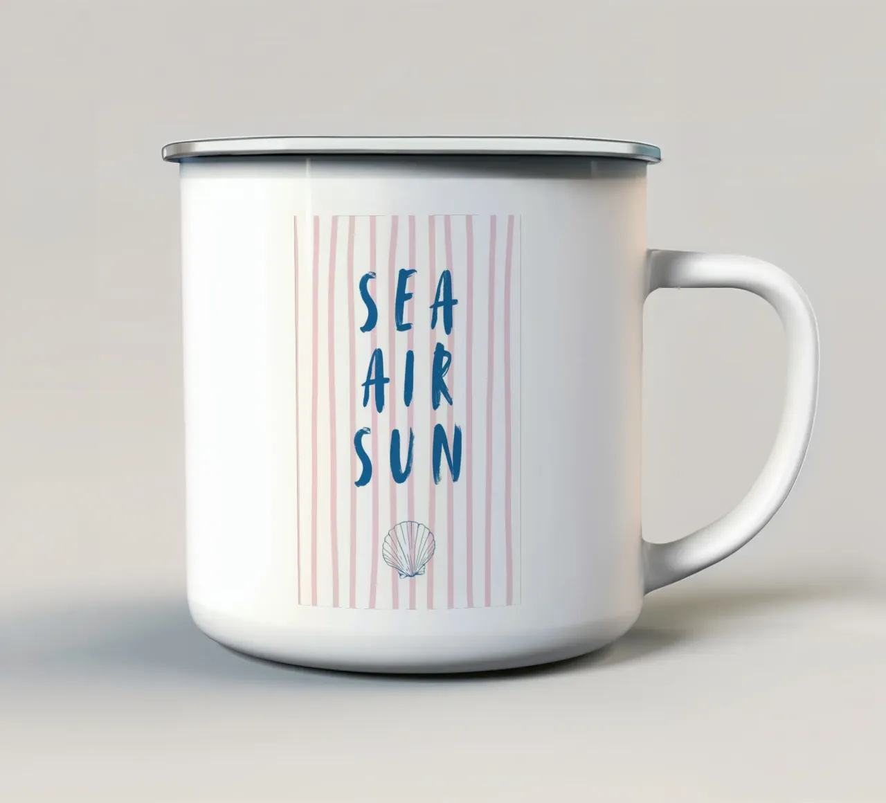 Sole acqua mare tazza in smalto da pdigitalprints