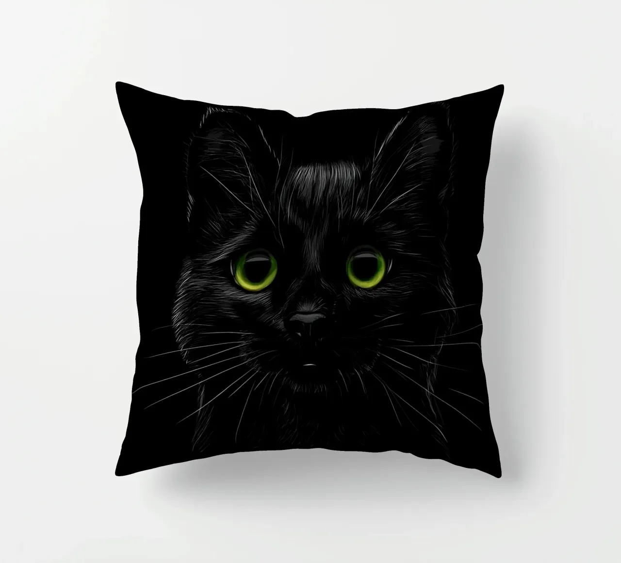 Cat decorative cushion by Delaplane