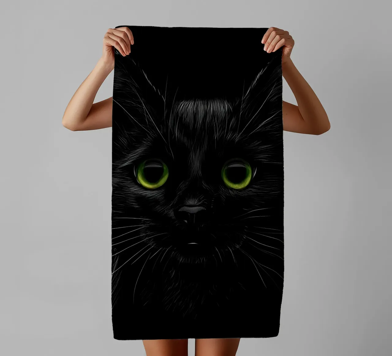 Cat towel by Delaplane
