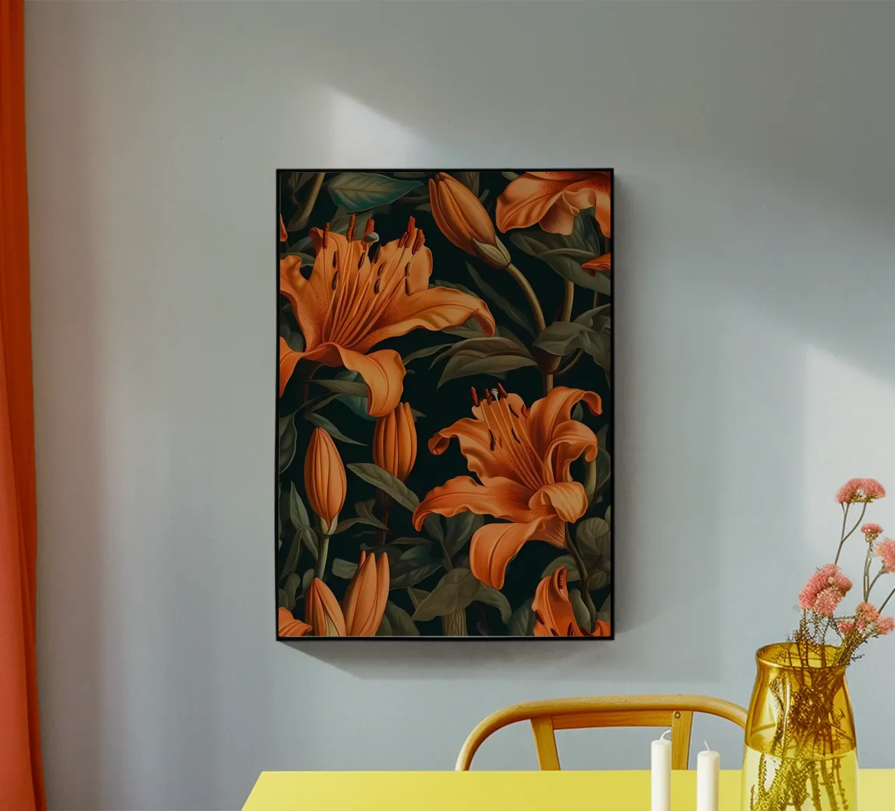 Lily Yellow Flower acrylic glass by Mikesell