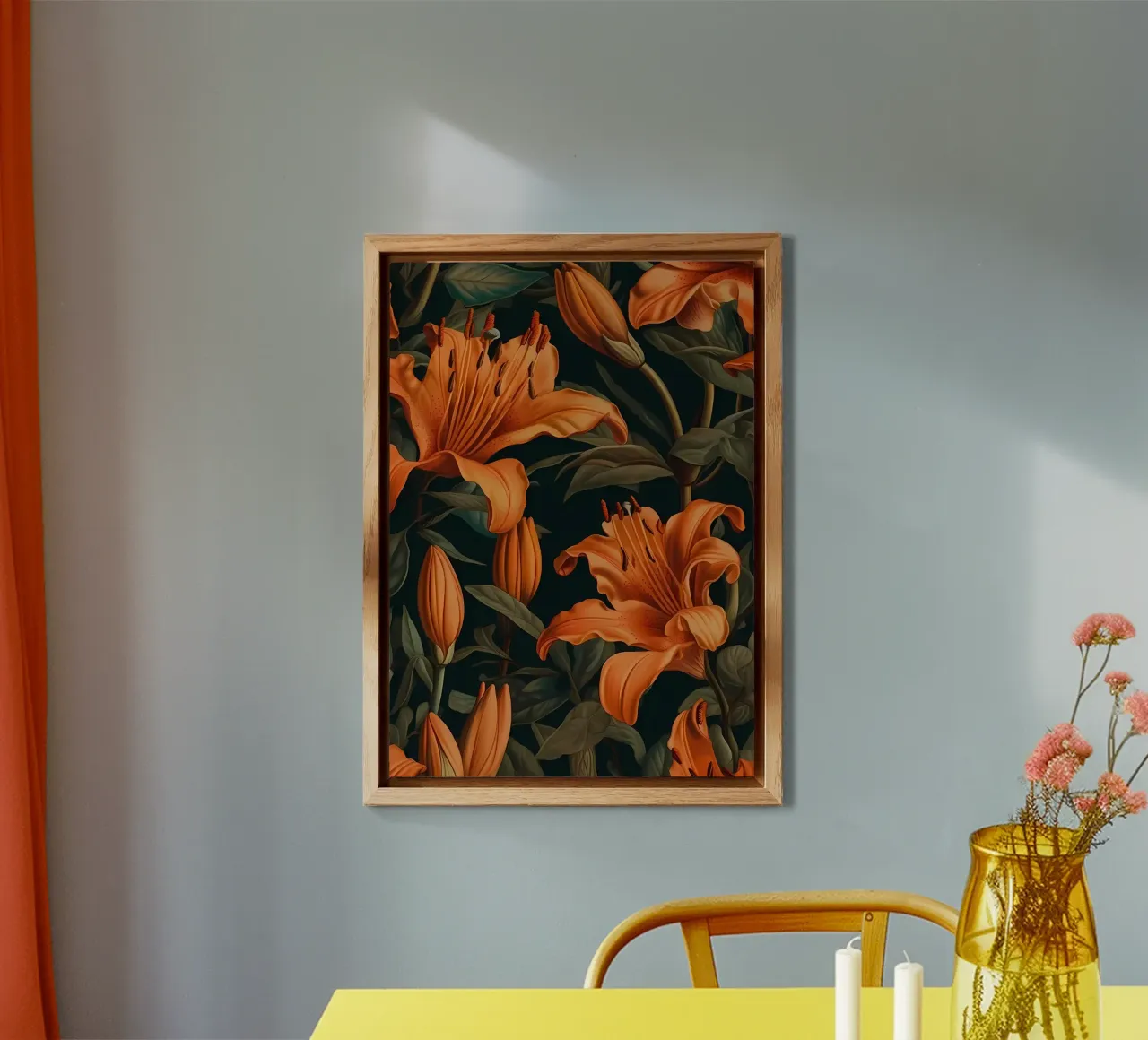 Lily Yellow Flower forex plate by Mikesell