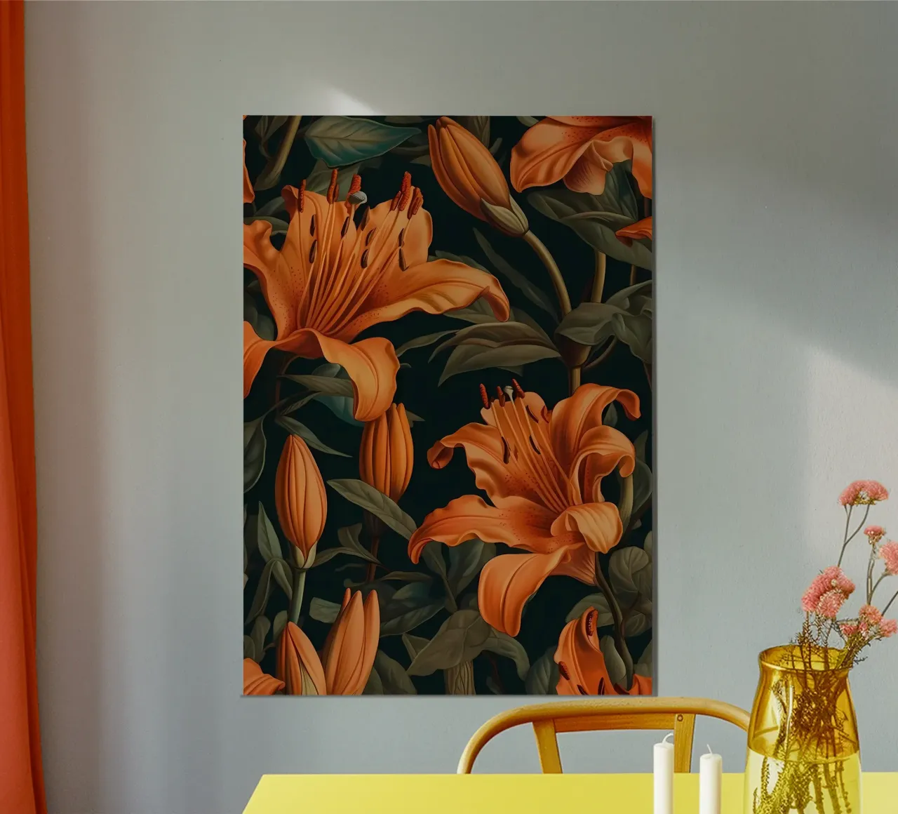 Lily Yellow Flower forex plate by Mikesell