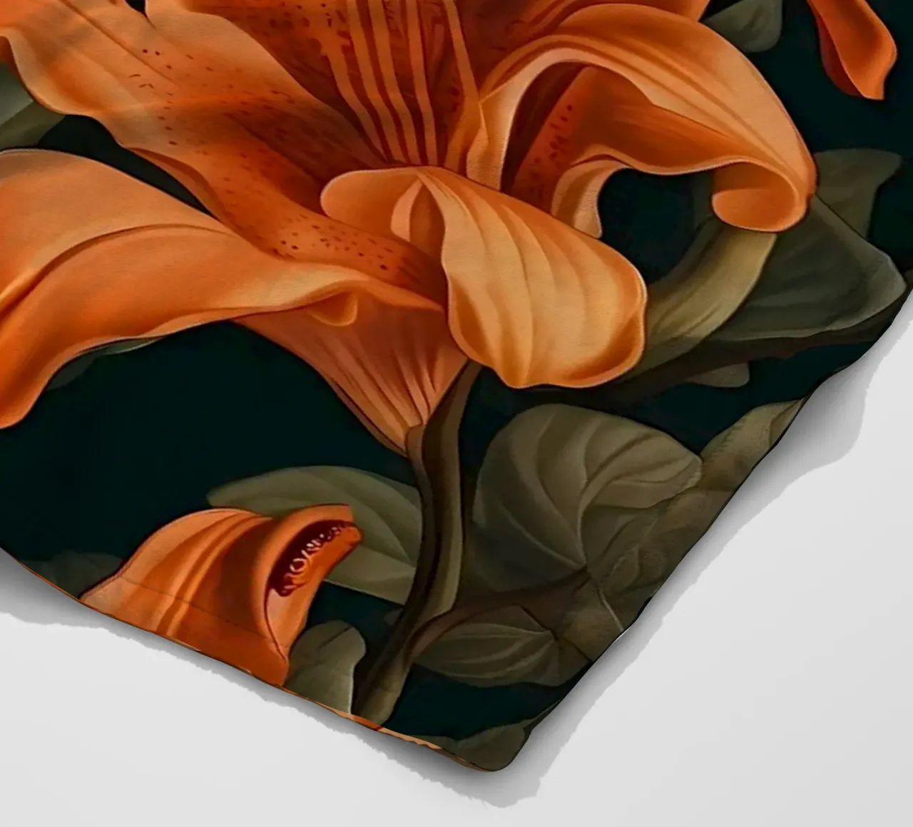 Lily Yellow Flower fleece blanket by Mikesell