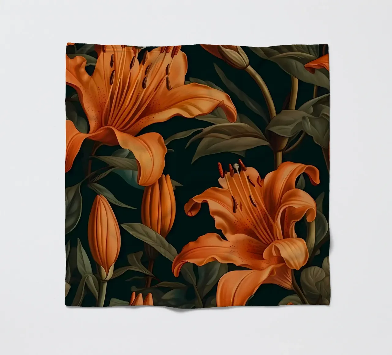 Lily Yellow Flower fleece blanket by Mikesell
