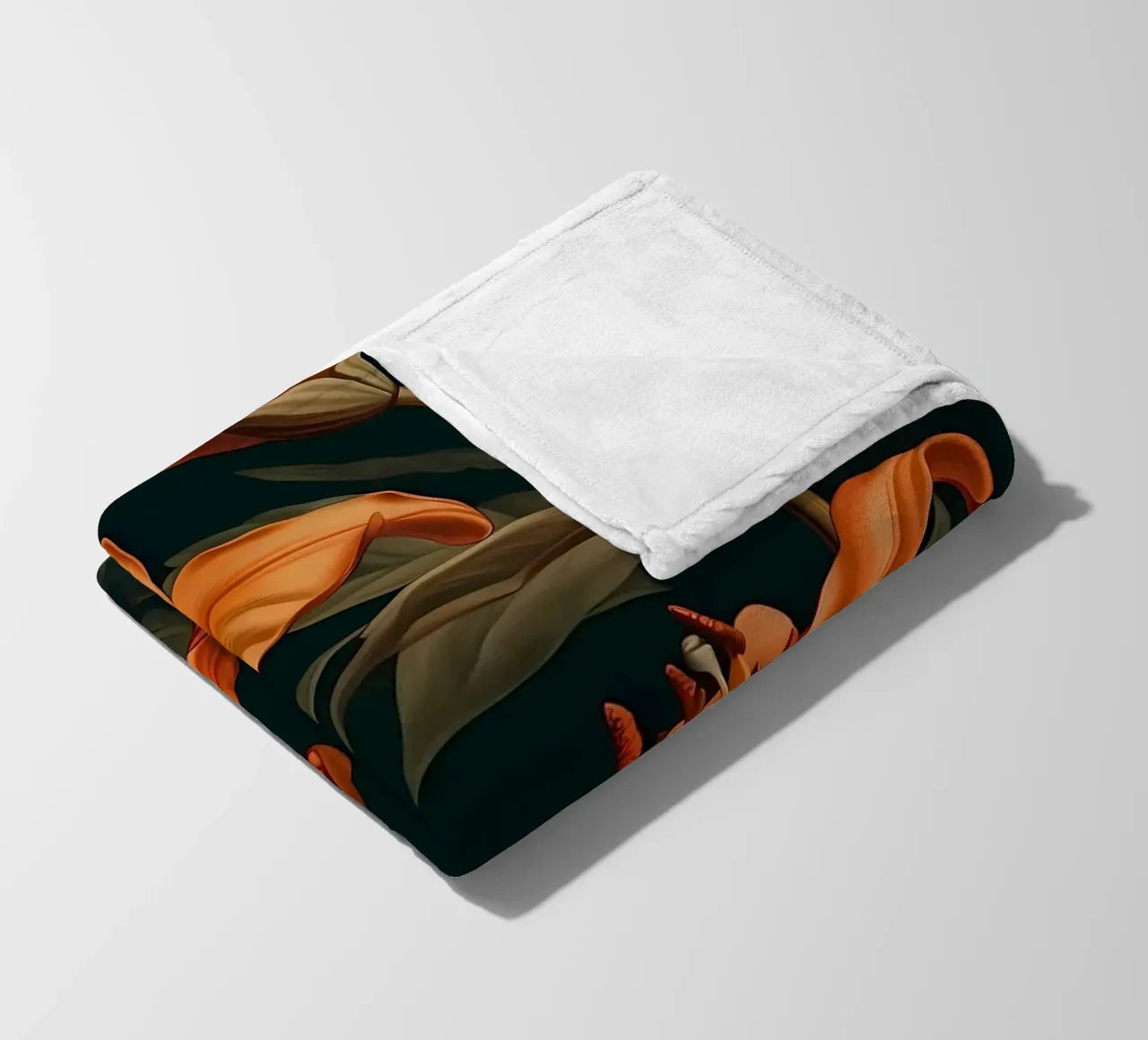Lily Yellow Flower fleece blanket by Mikesell