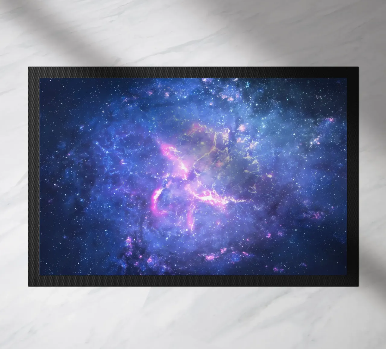 Galaxy and Bright Nebula doormat by Delaplane