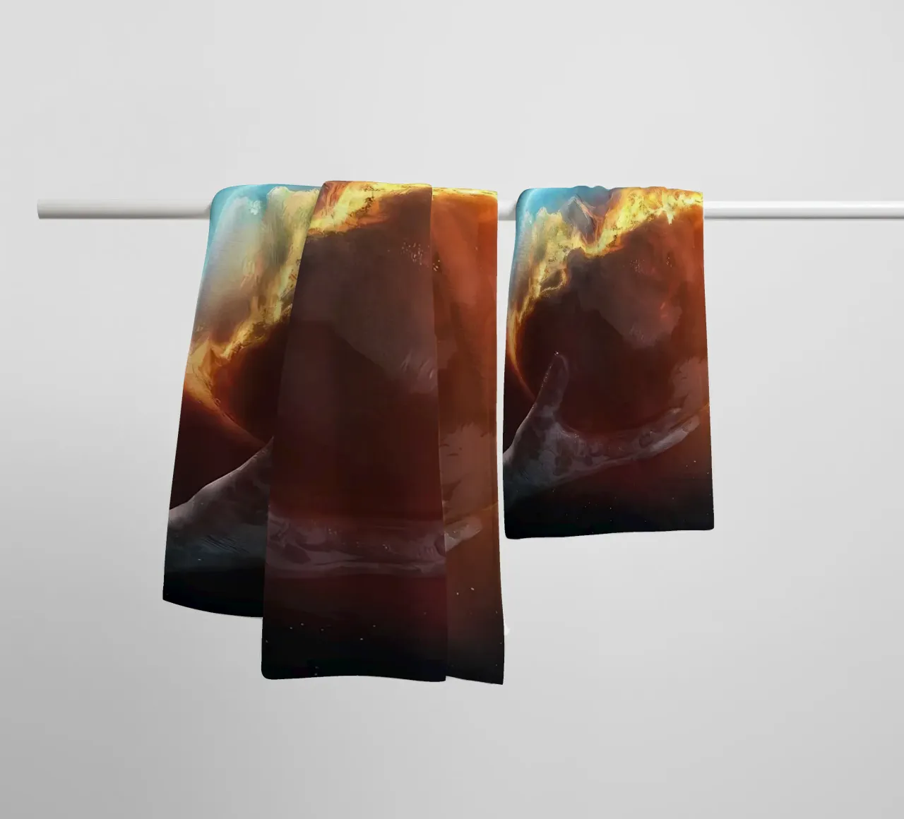 Trying to save the world towel by Delaplane