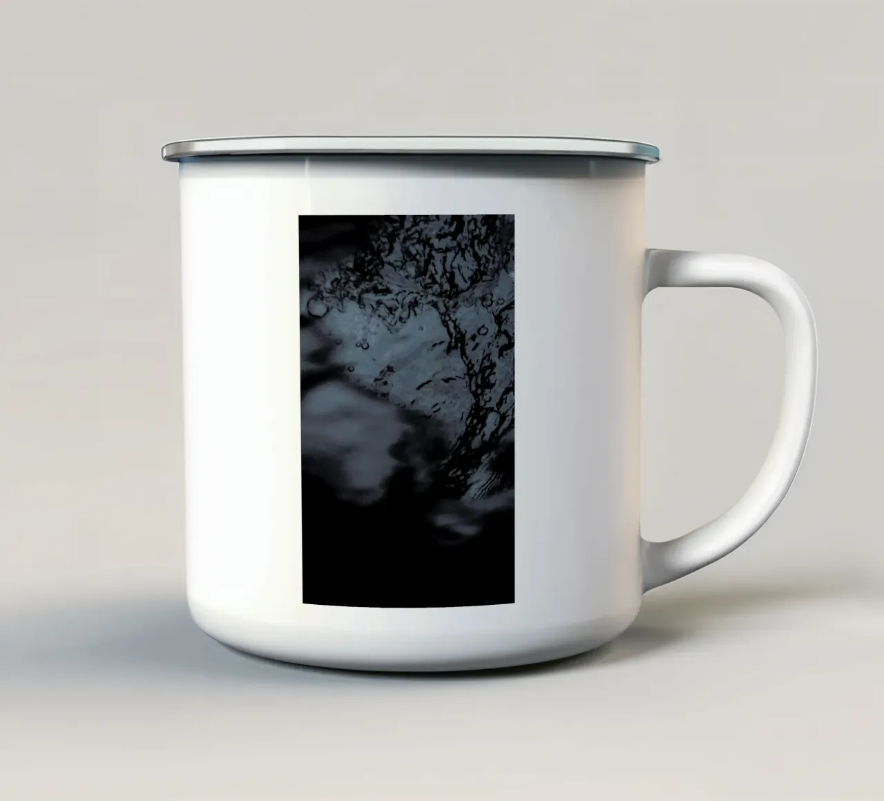 Water Pattern 3 enamel mug by Chris Abatzis