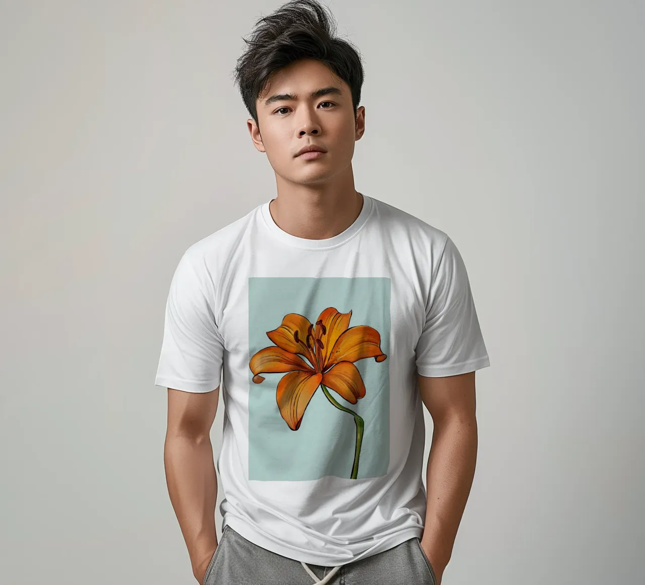 Lily Yellow Flower t-shirt by Mikesell