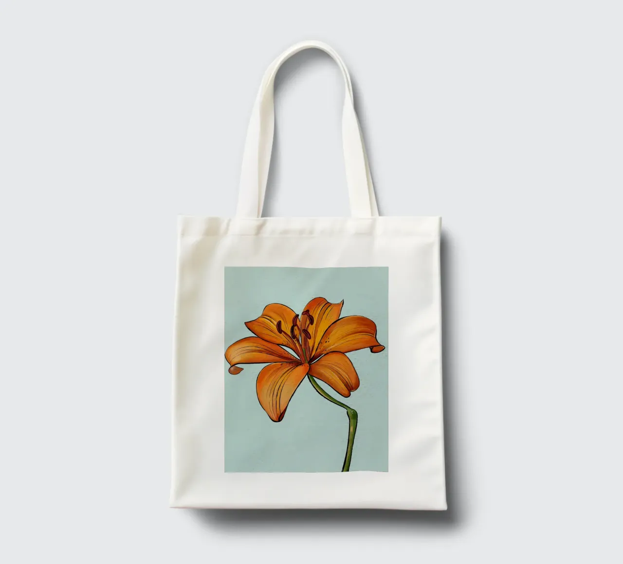 Lily Yellow Flower tote bag by Mikesell