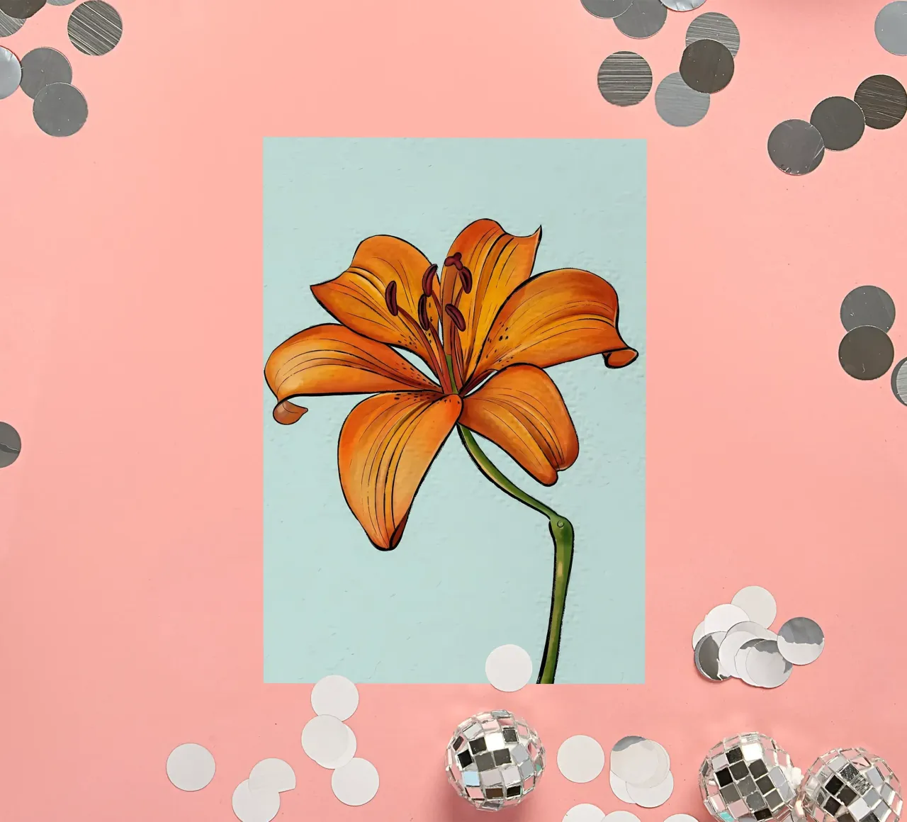 Lily Yellow Flower sticker by Mikesell