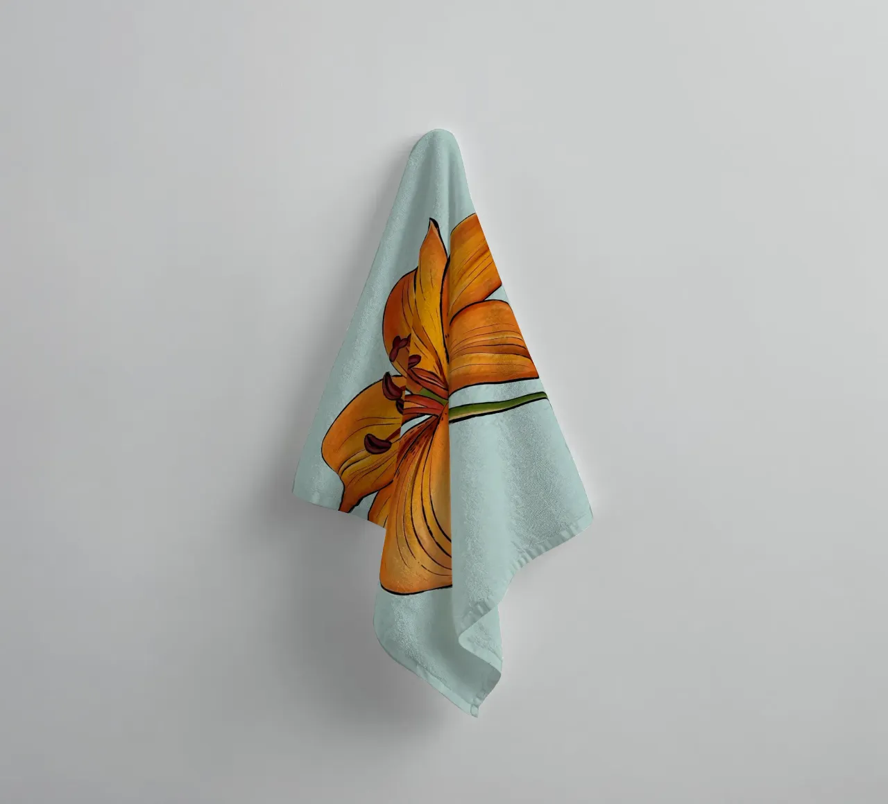 Fleur de lys jaune serviette de bain de Mikesell