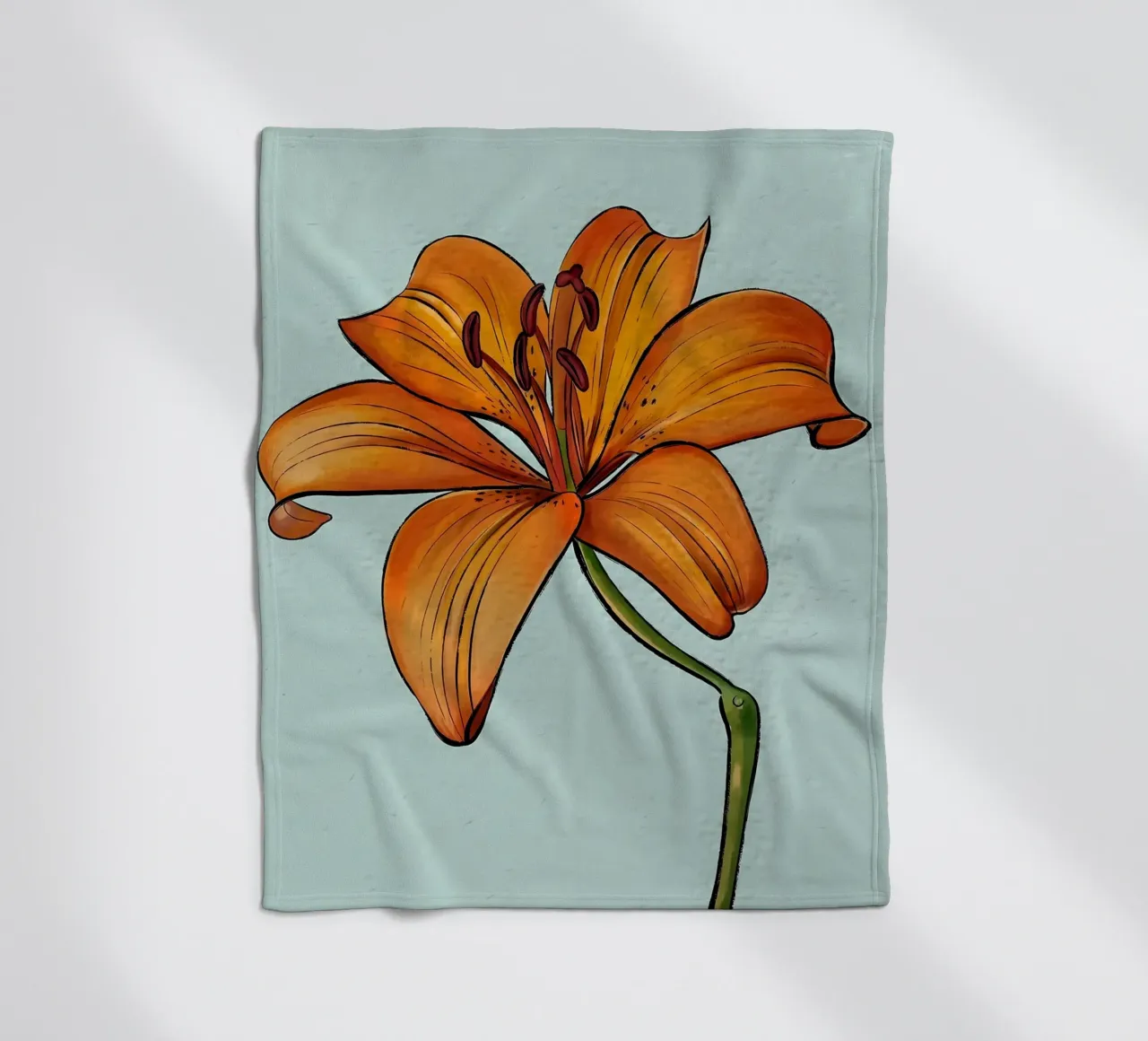 Fleur de lys jaune plaid polaire de Mikesell