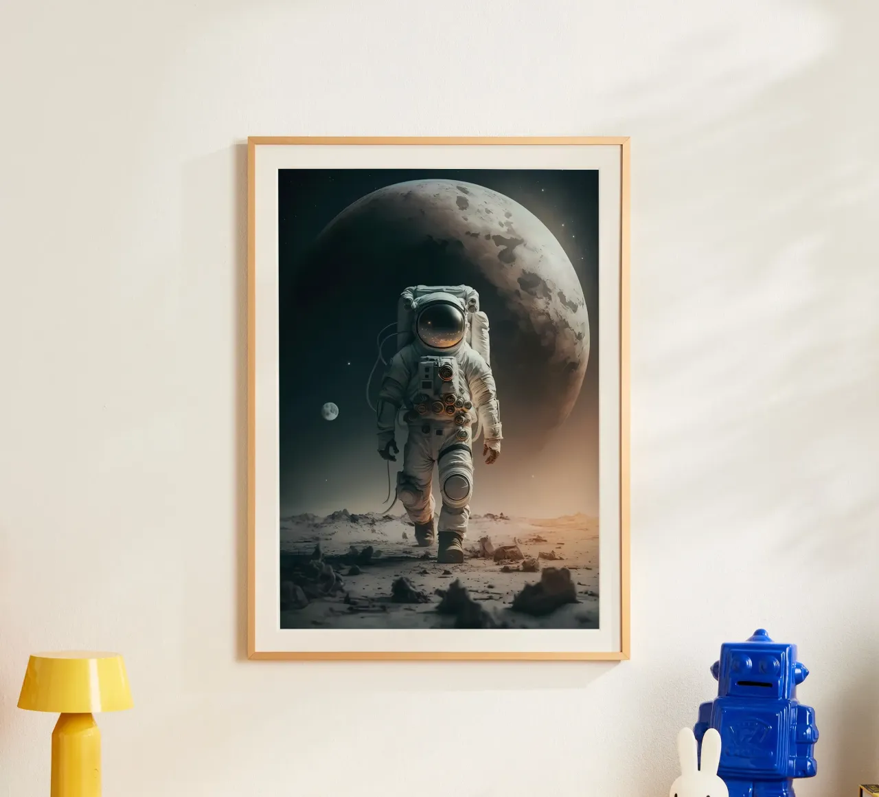 Lo spazio è selvaggio poster con telaio in alluminio da Mikesell