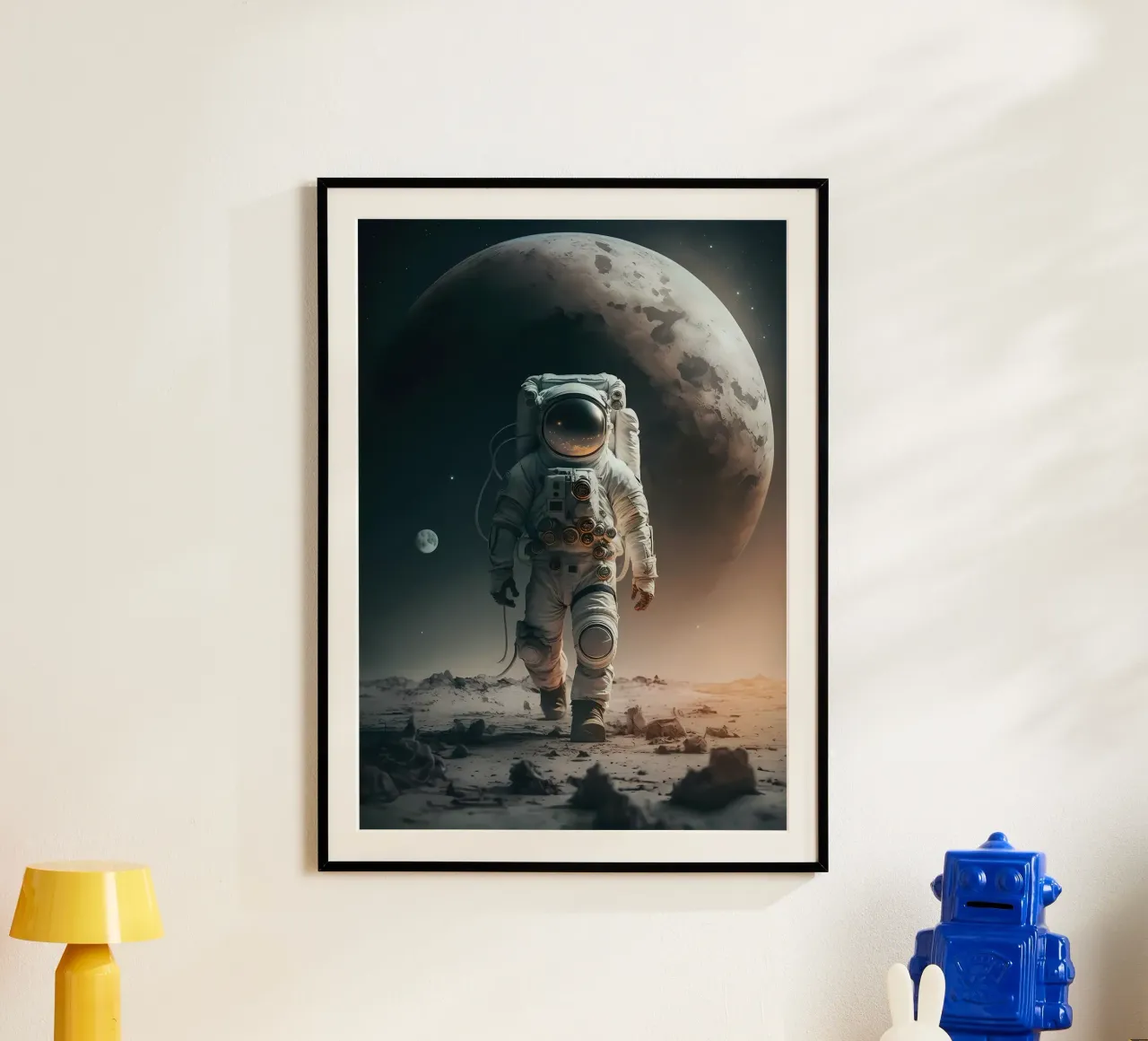 Lo spazio è selvaggio poster con telaio in alluminio da Mikesell