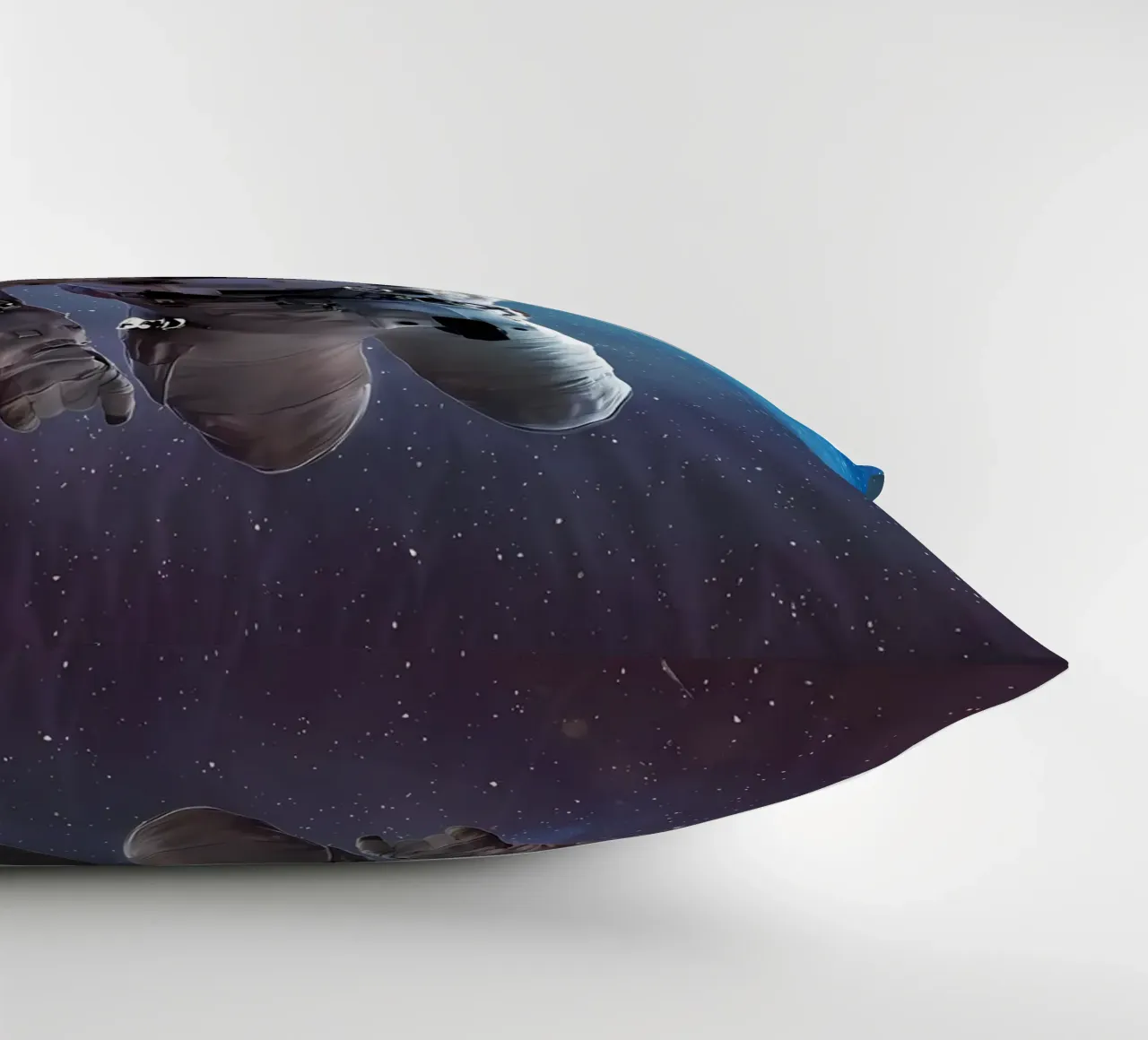 Astronauta in una galassia luminosa cuscino da Delaplane