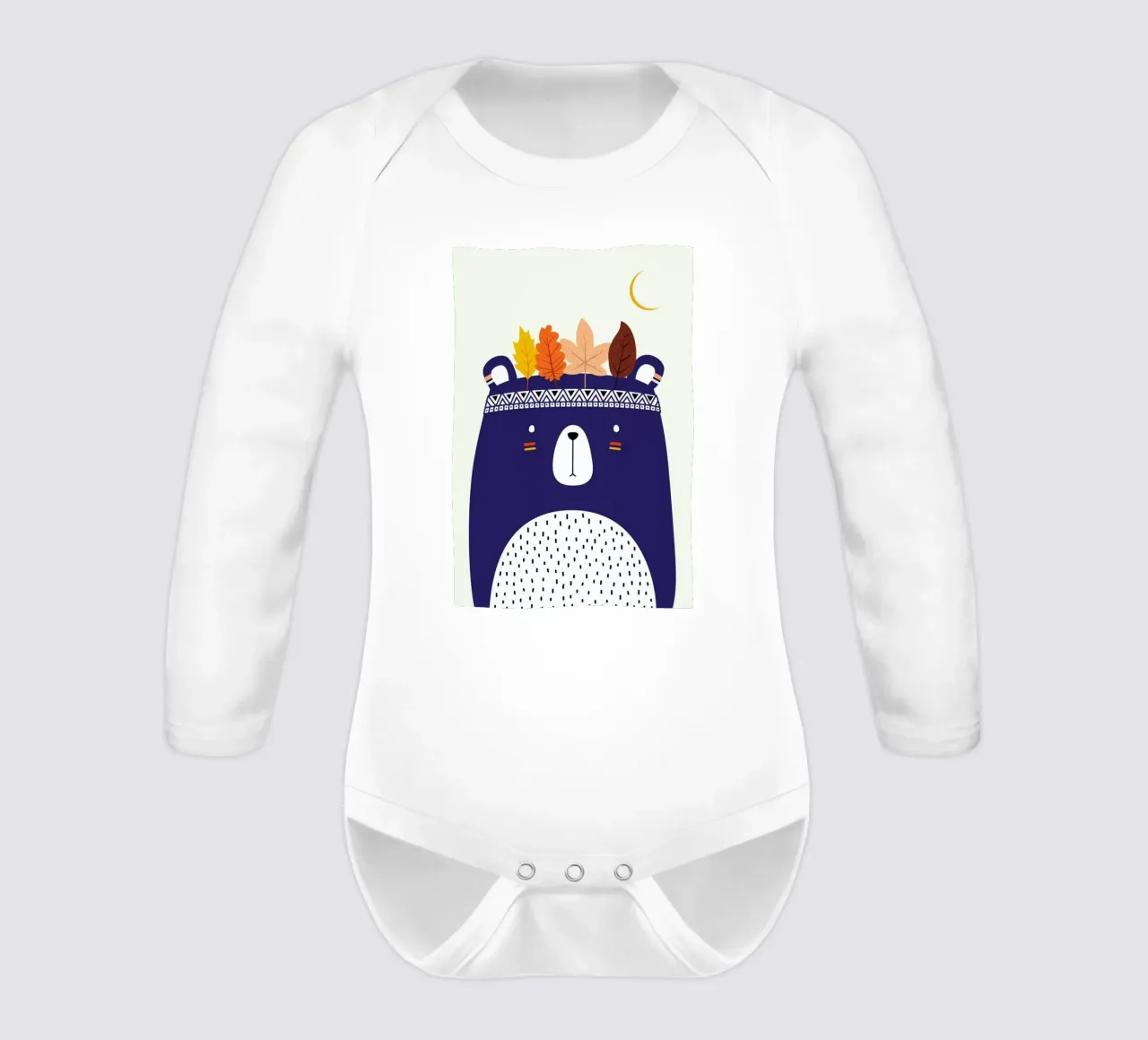 Little Braveheart long-sleeve baby romper by Kubistika