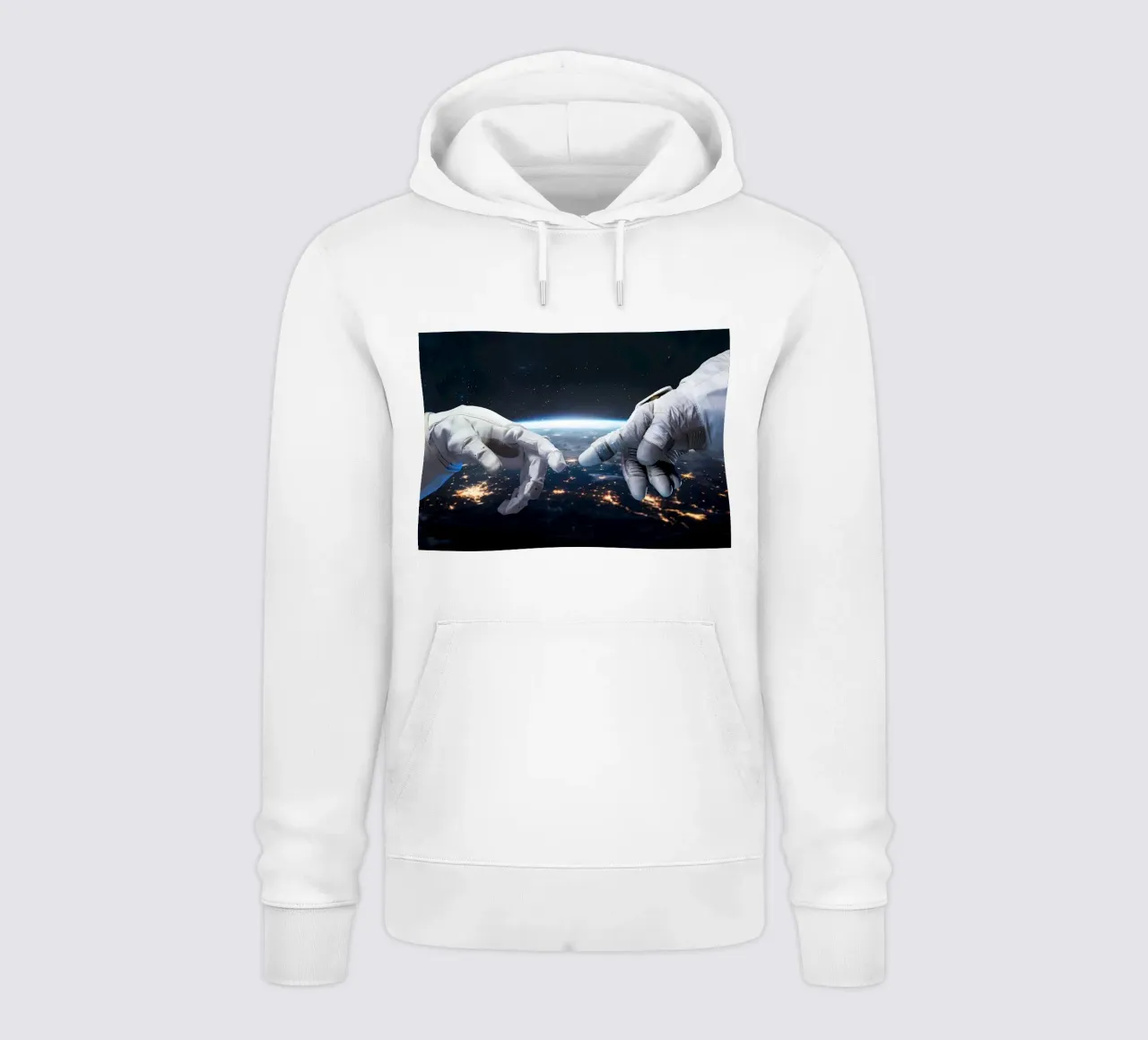 Mani di astronauta e robot felpa con cappuccio da Delaplane