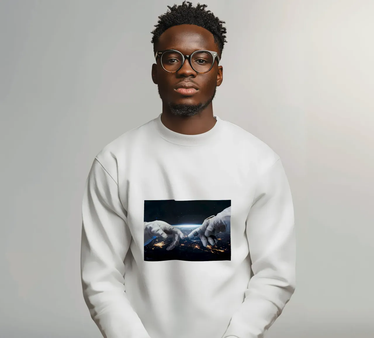 Mani di astronauta e robot felpa da Delaplane